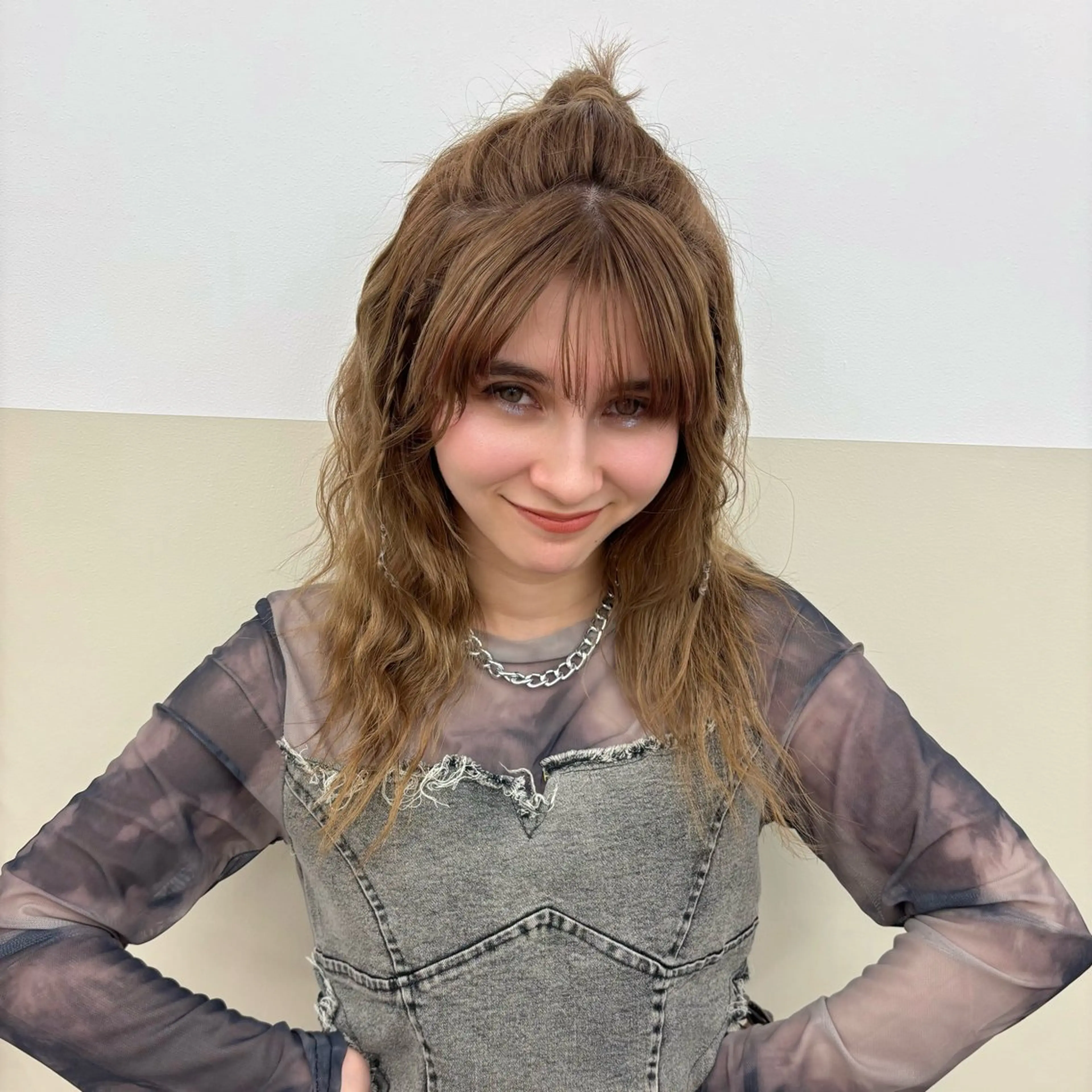 セミロング ヘアセット Bonheur銀座店所属・髙落 香帆のヘアスタイル