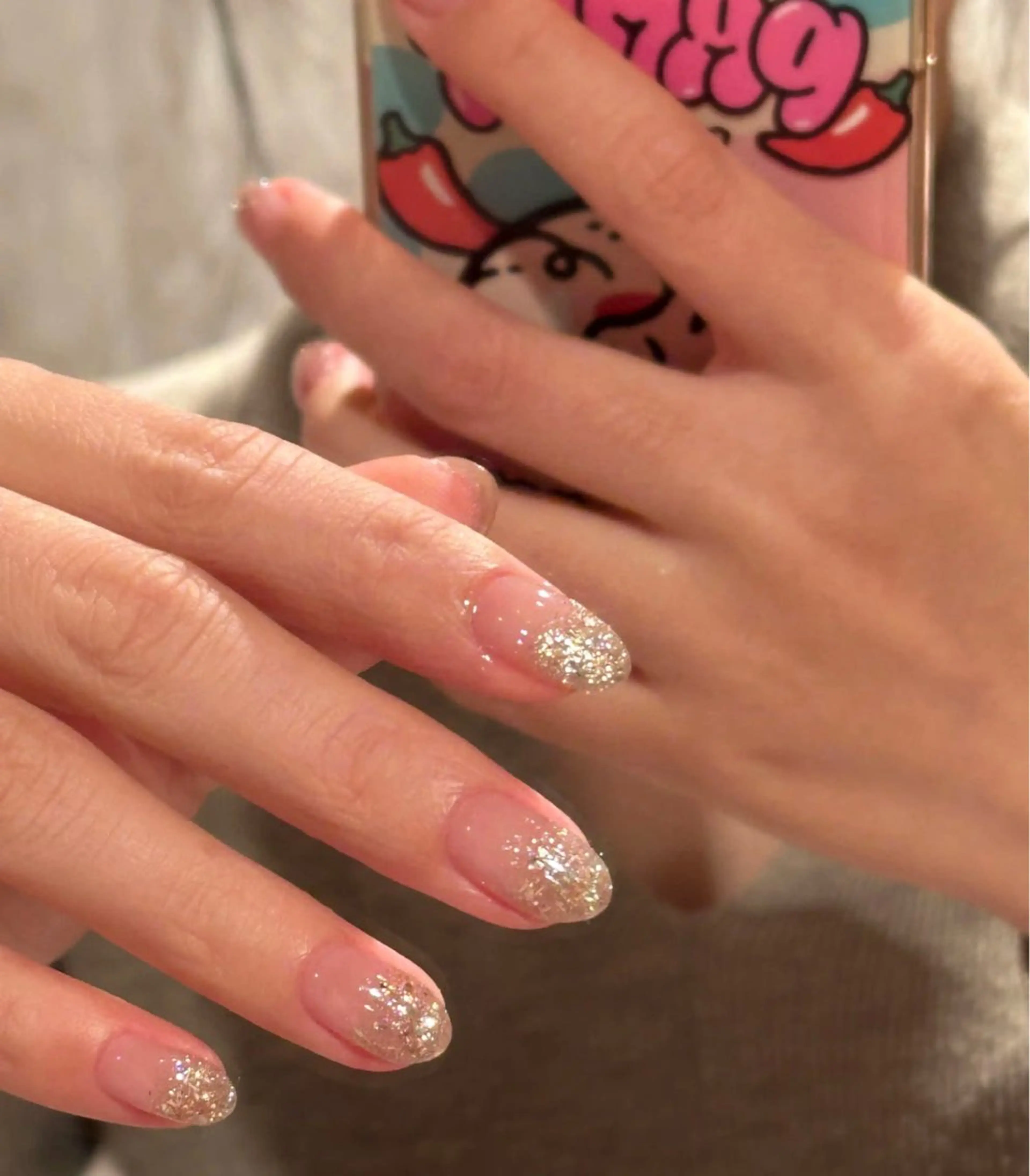 「オフあり」ラメグラデ－ションの写真