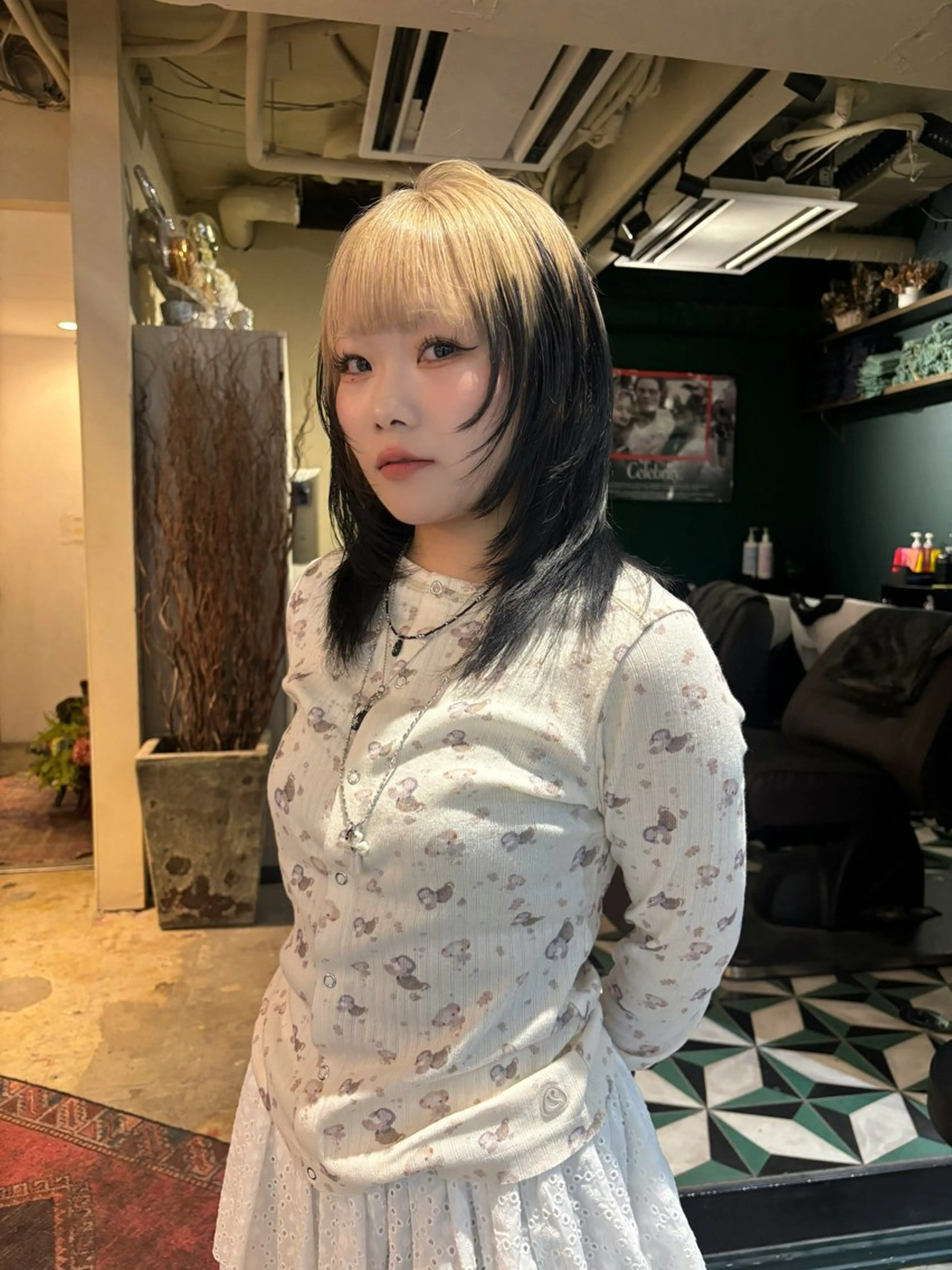 ミディアム カラー カット ヘアカラー ブリーチ/エクステ はしもと　そな🫧のヘアスタイル