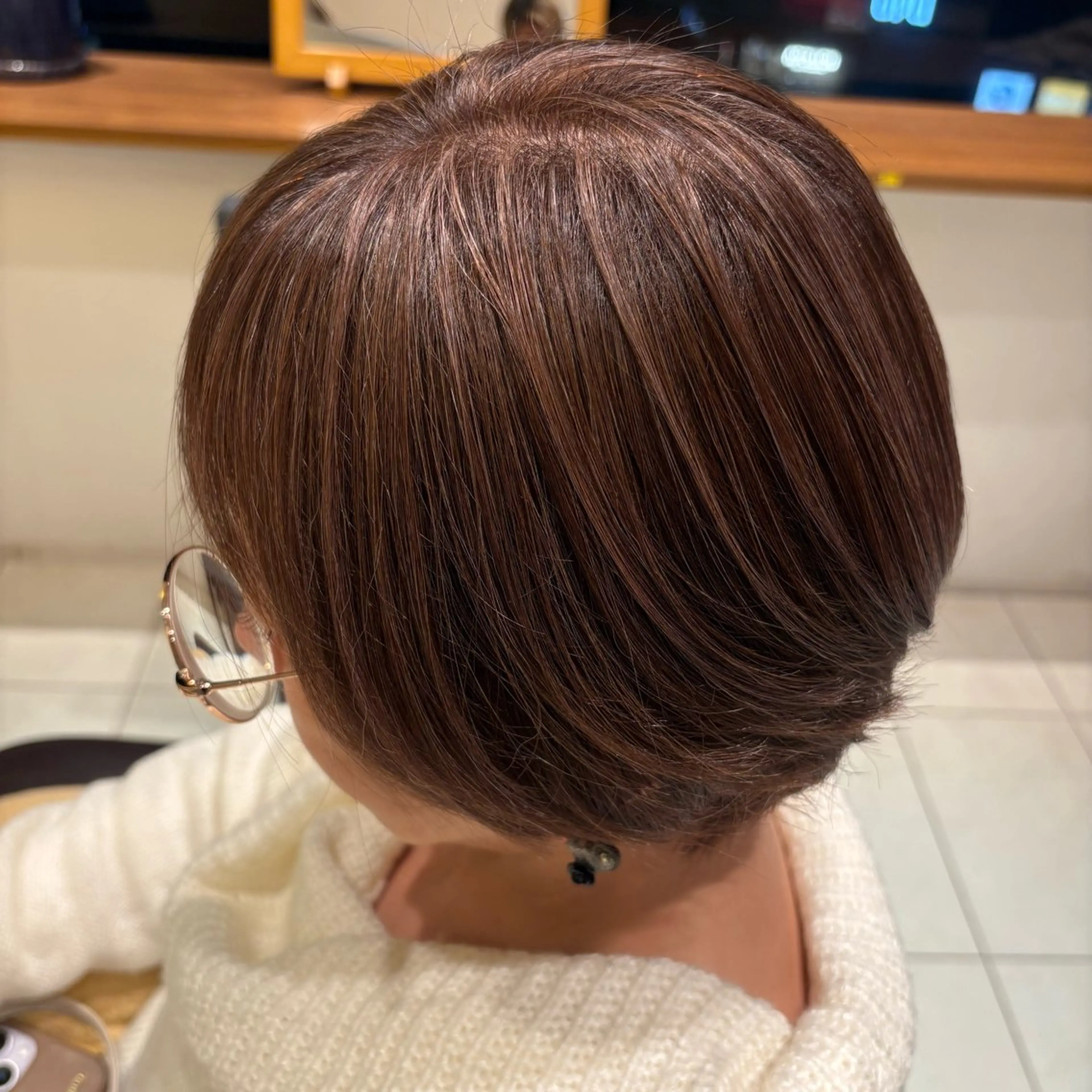 カラー 森田 玲央のヘアスタイル