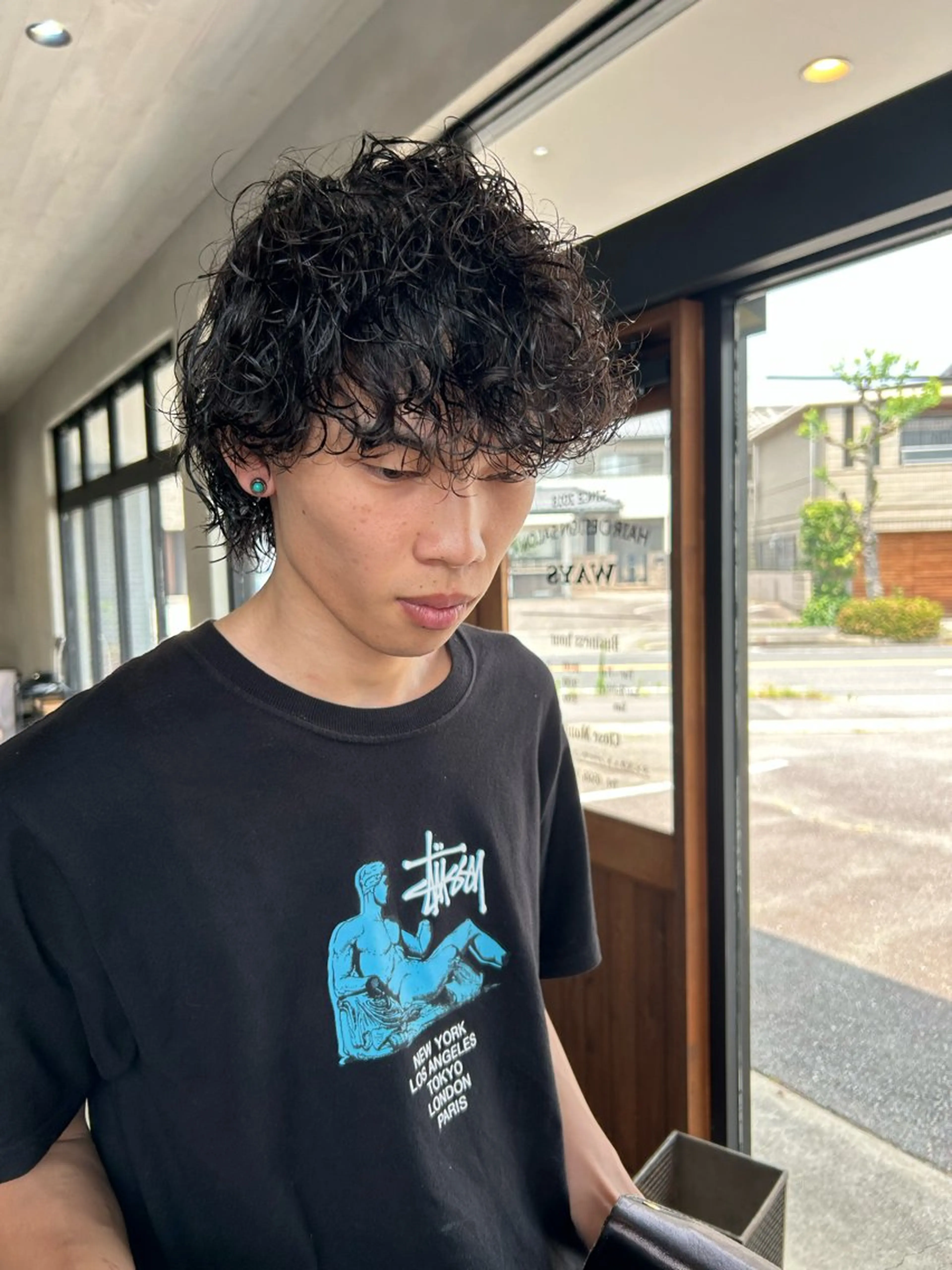 ショート パーマ メンズ メンズパーマ 外国人風カラー スパイラルパーマ カット パーマ 🇺🇸メンズ特化 KYOYA💈のヘアスタイル
