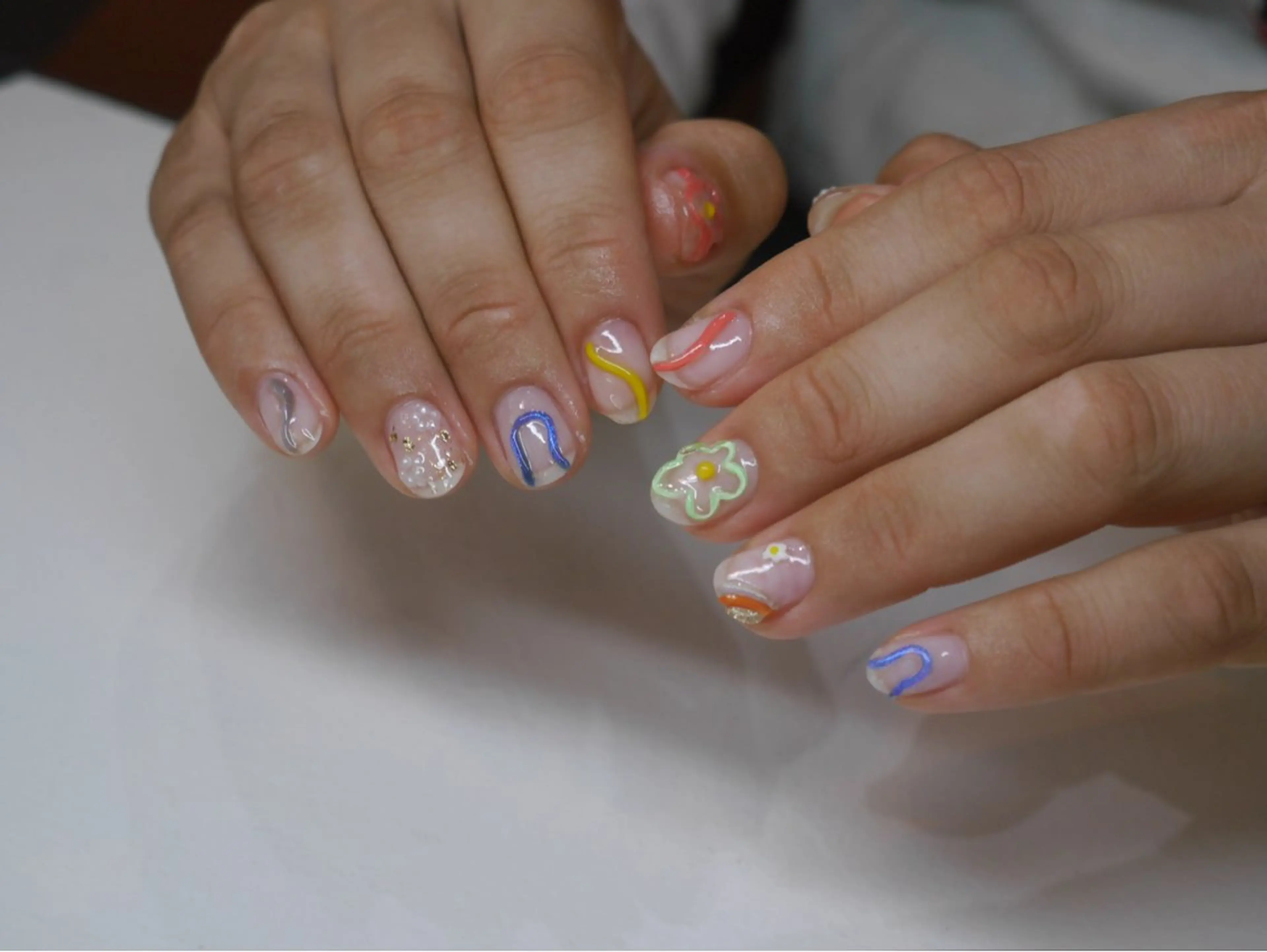 ネイル ハンドネイル フットネイル 𐂃 colorer𐂃のネイルデザイン