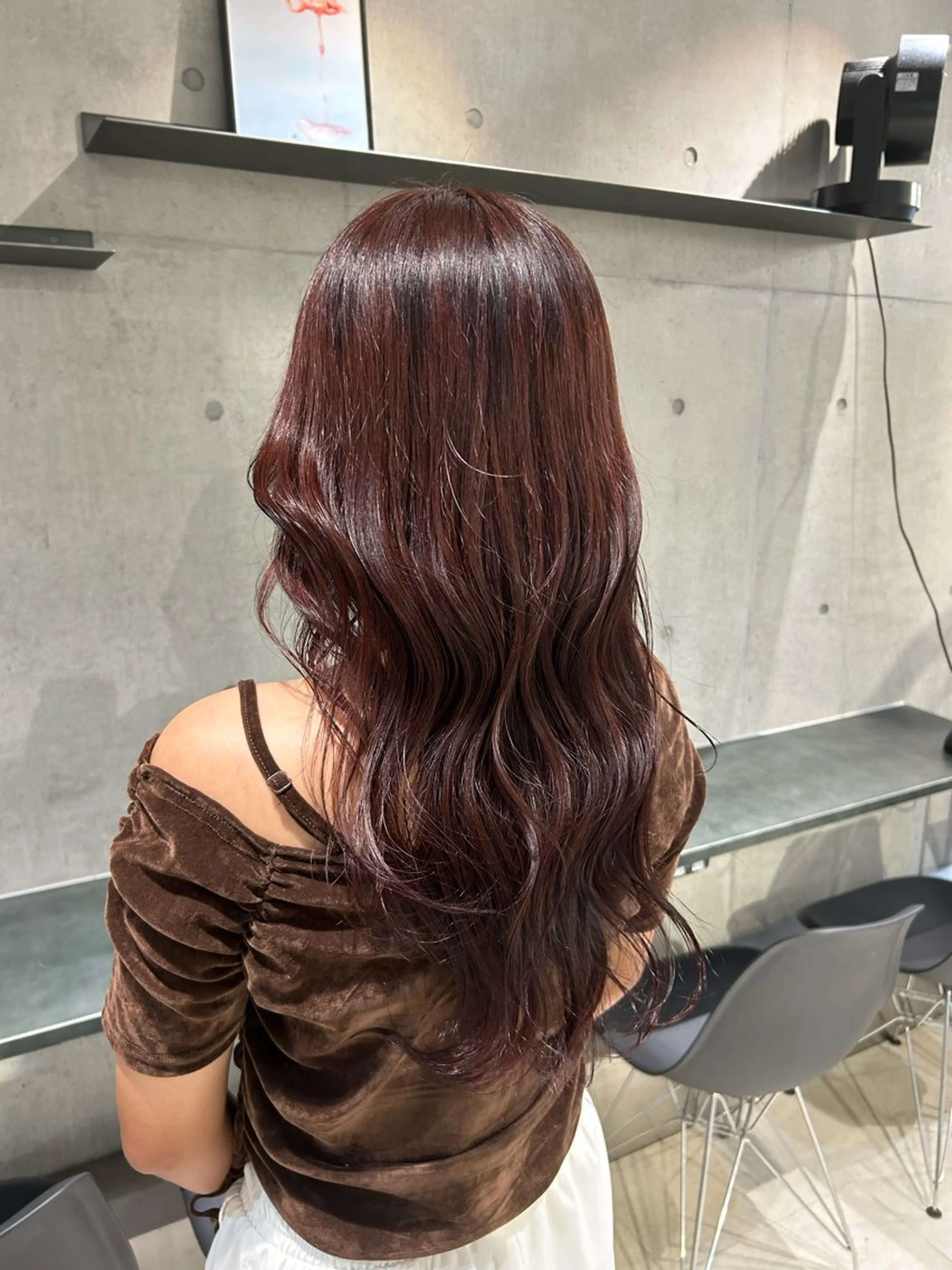 ロング カラー ヘアアレンジ ヘアカラー トリートメント ボブ艶モテカラー🫧 カリンのヘアスタイル