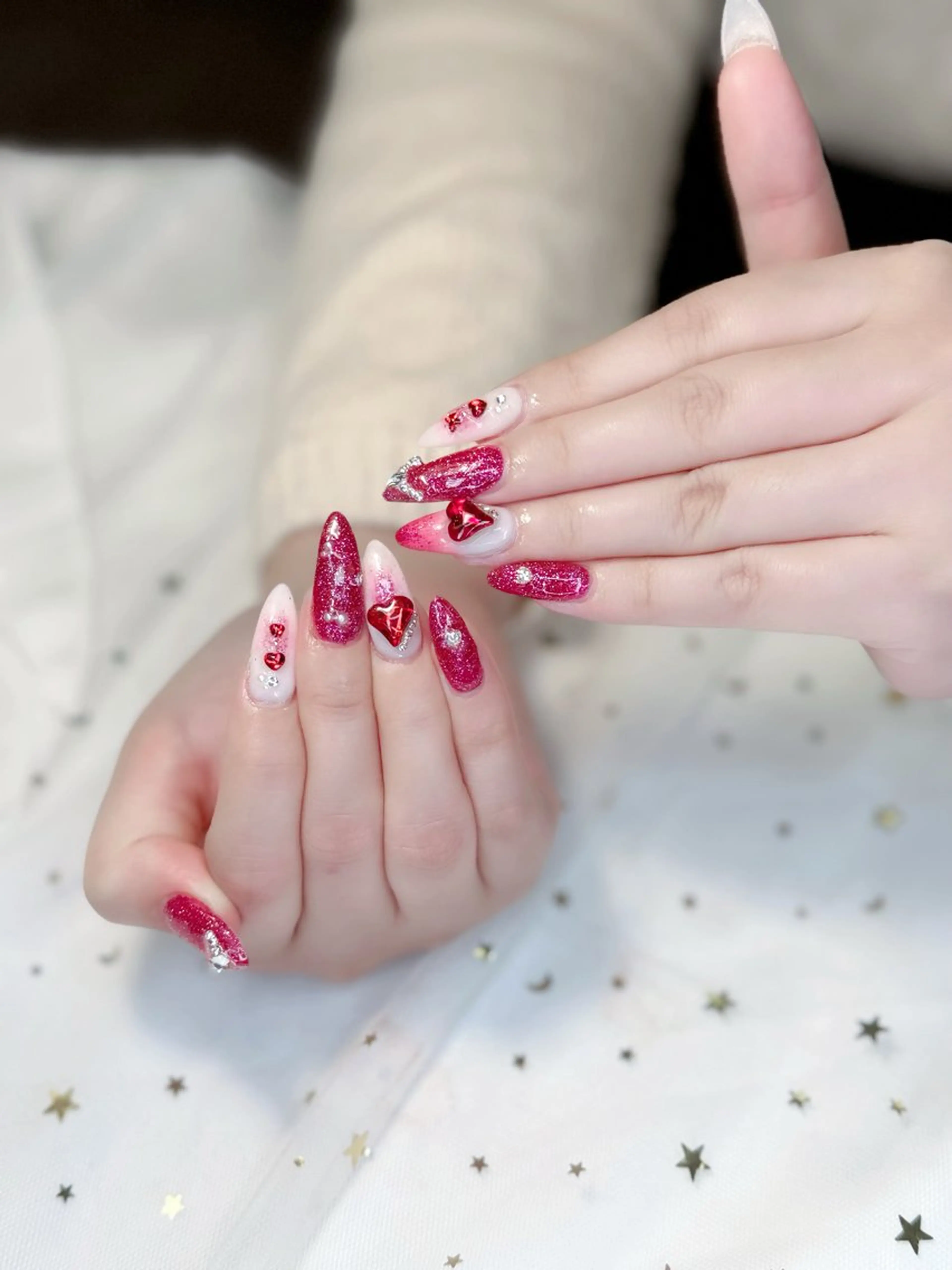 セミロング ハンドネイル Bibi beauty spa Osaka所属・Bibi nail Osakaのネイルデザイン