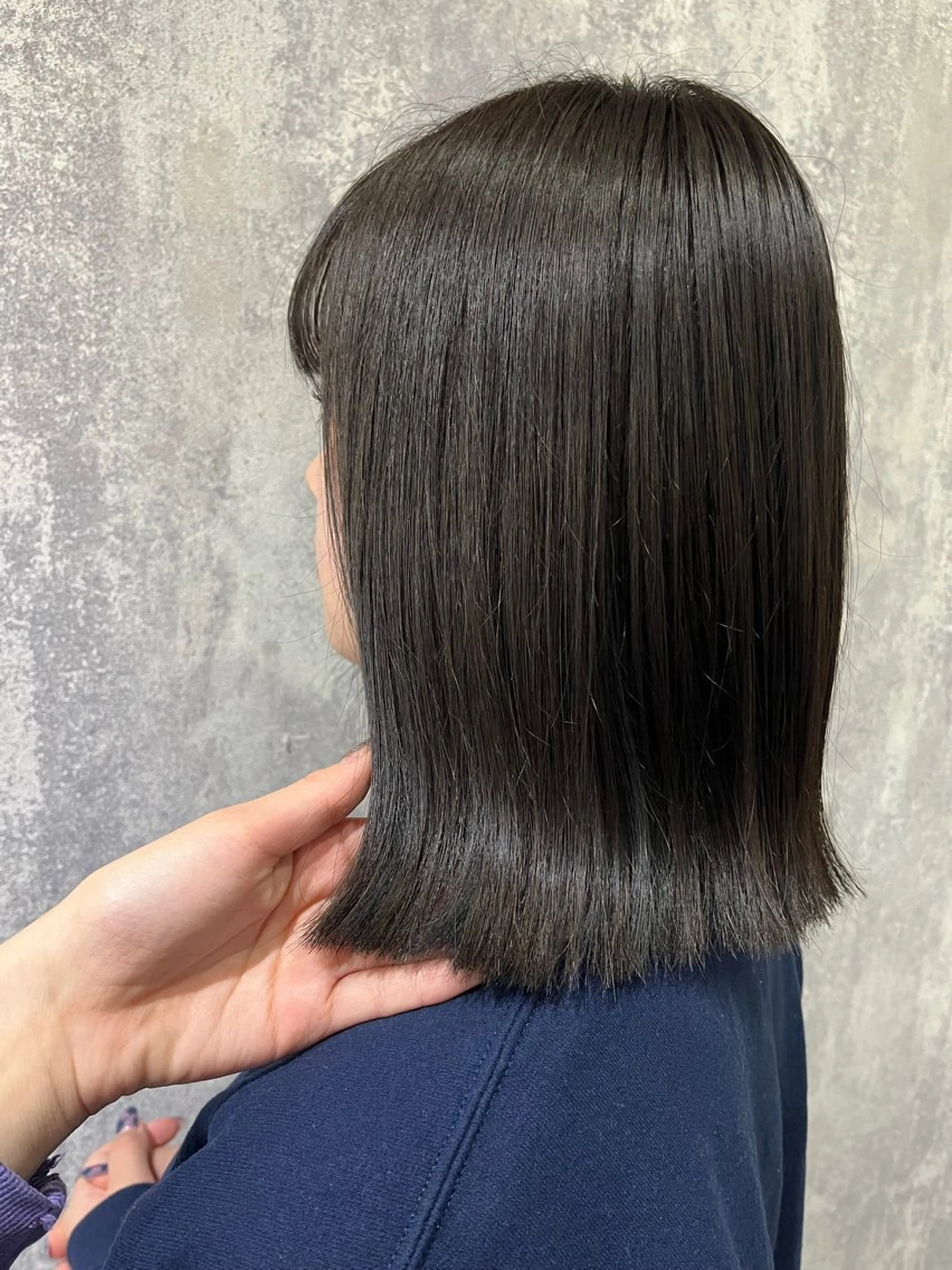 ミディアム 似合わせカット カット ヘアカラー トリートメント nao🎀zina 透明感/艶髪のヘアスタイル