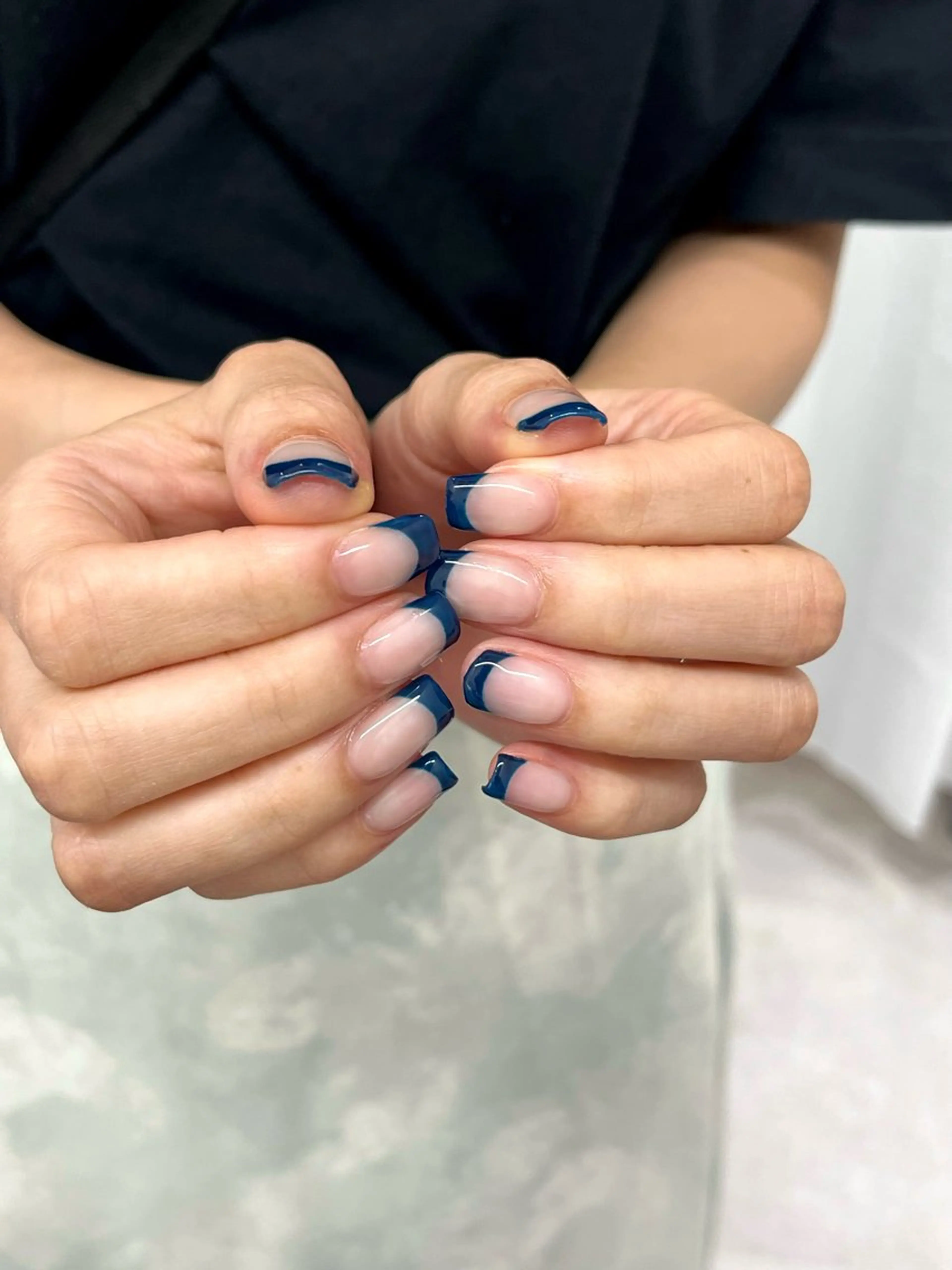 フレンチネイル(クリアベース)の写真