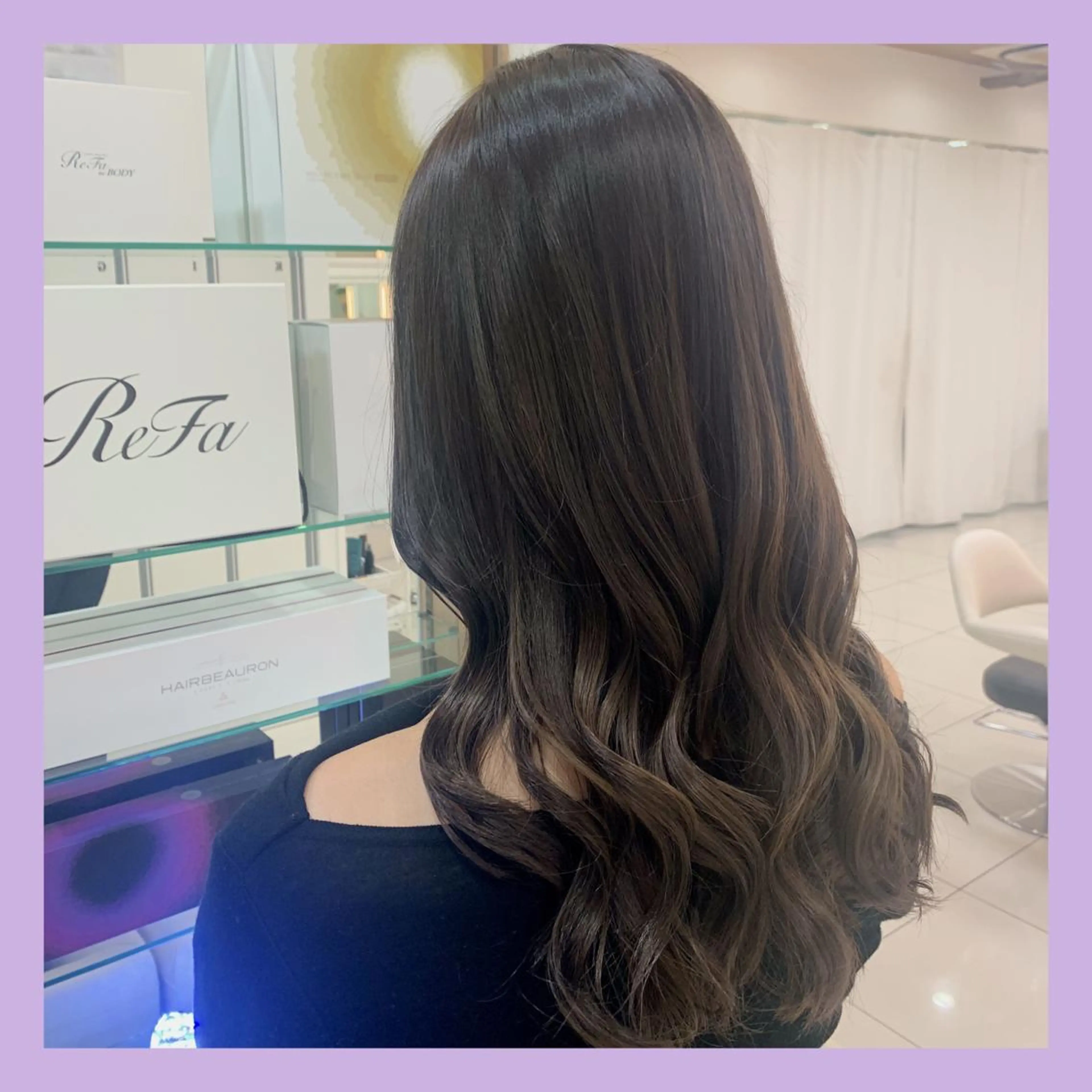 ロング カラー 大澤 碧のヘアスタイル