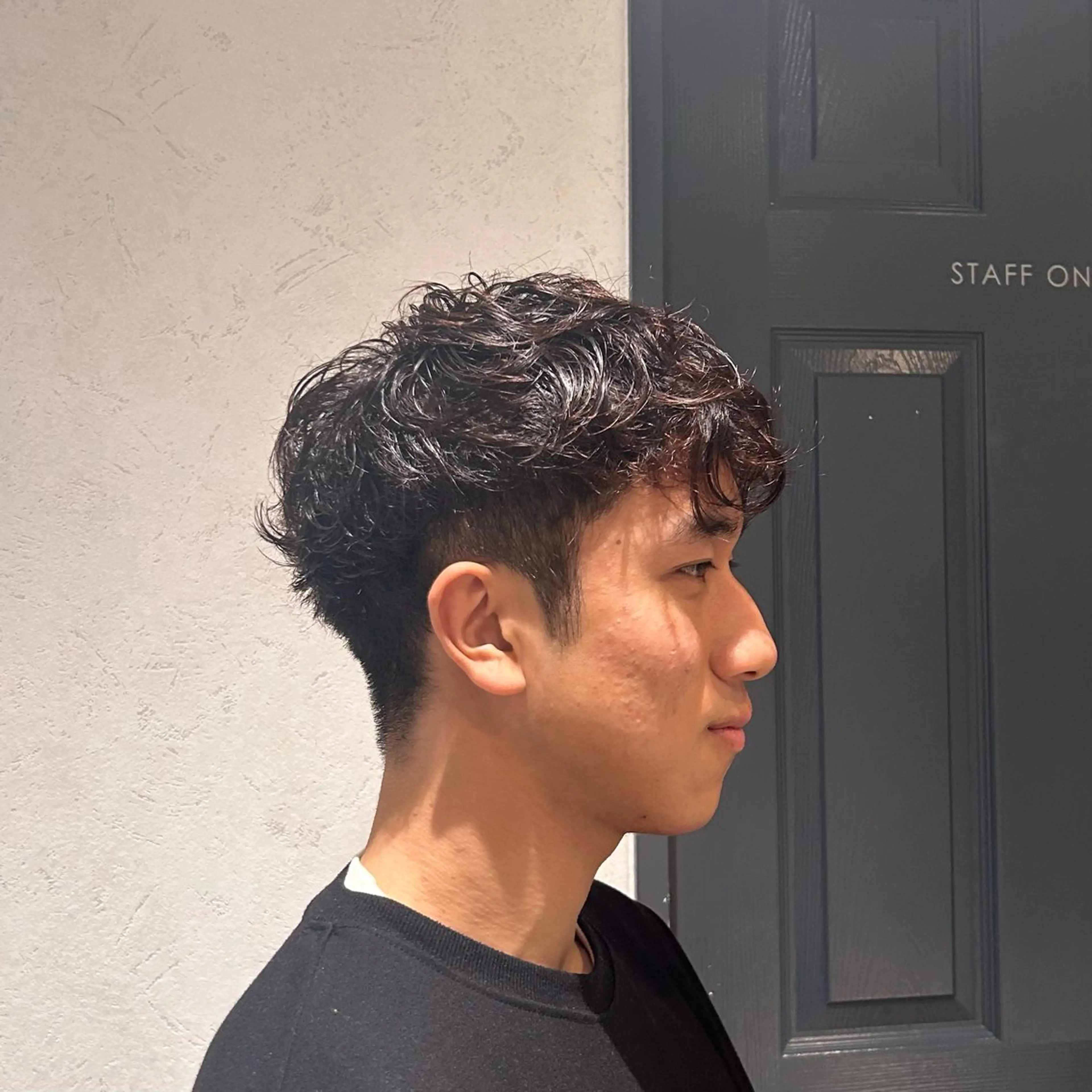 ショート メンズ メンズパーマ くせ毛 カット 保坂 駿太郎のヘアスタイル