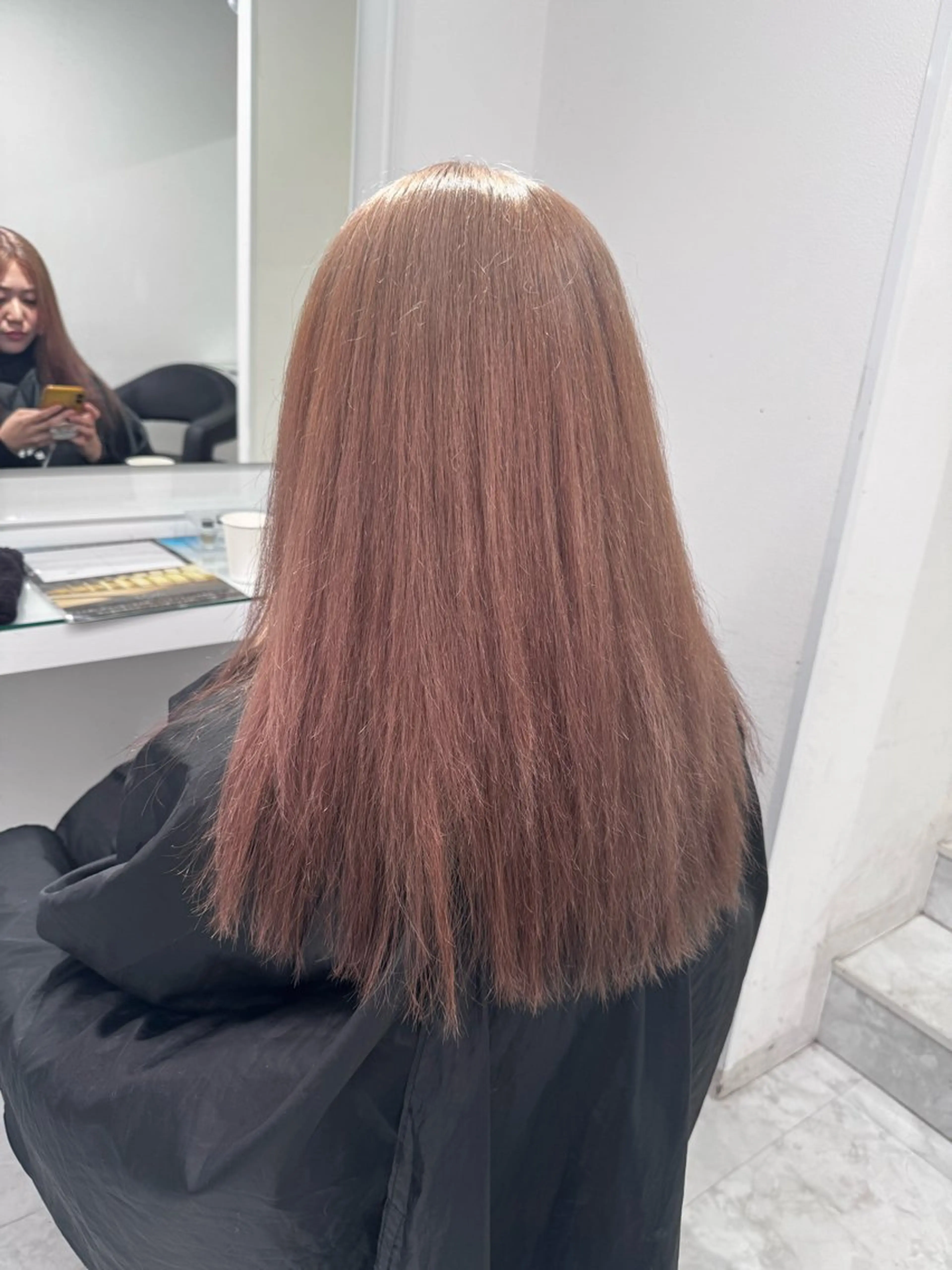 ロング カラー ヘアアレンジ ヘアカラー トリートメント ヘッドスパ ヘアセット 透け上品ハイトーン 職人ゆうと🤍のヘアスタイル