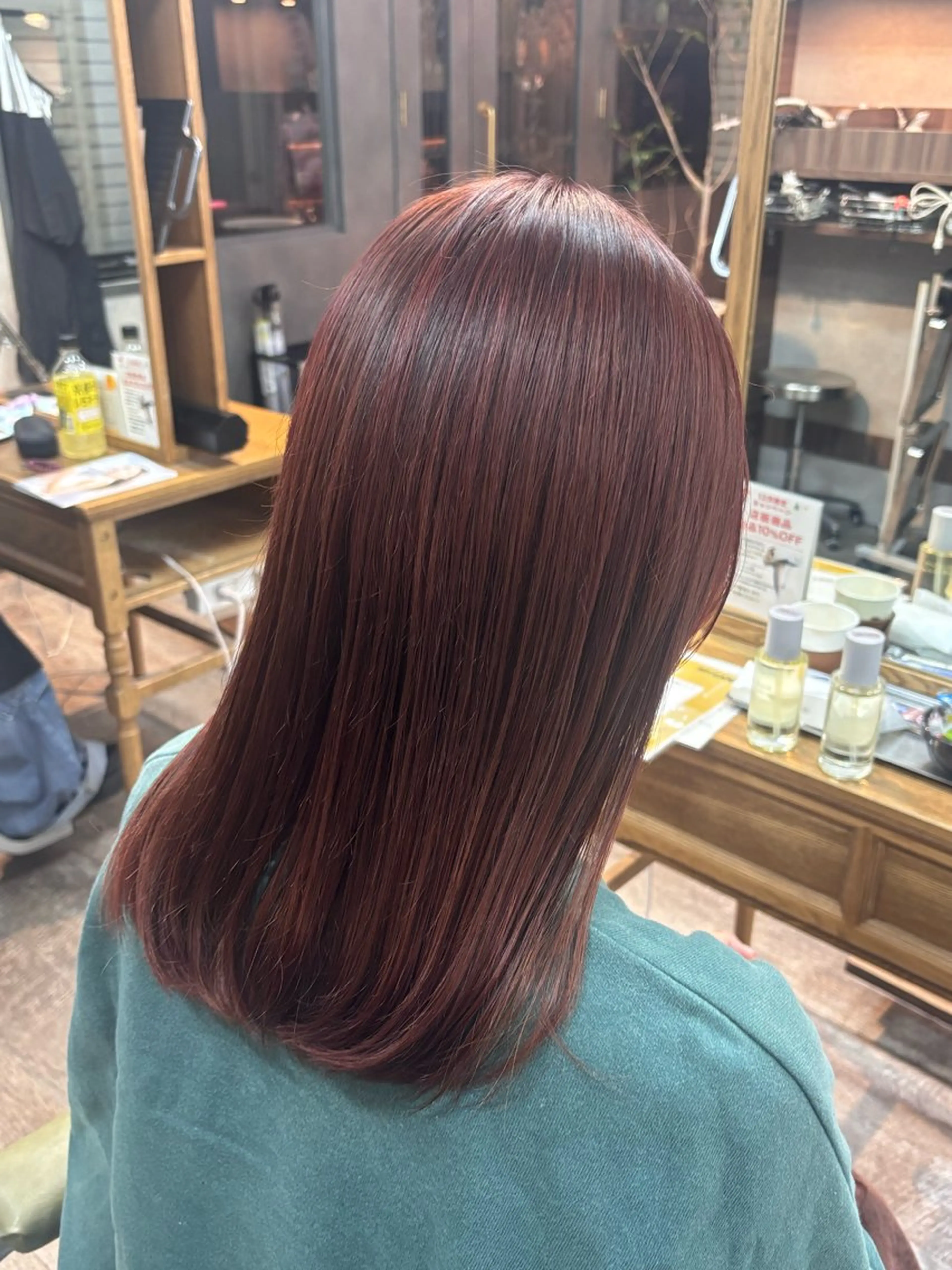 セミロング カラー ピンクカラー ヘアカラー sweetroom辻堂所属・🦋 たから 🦋のヘアスタイル