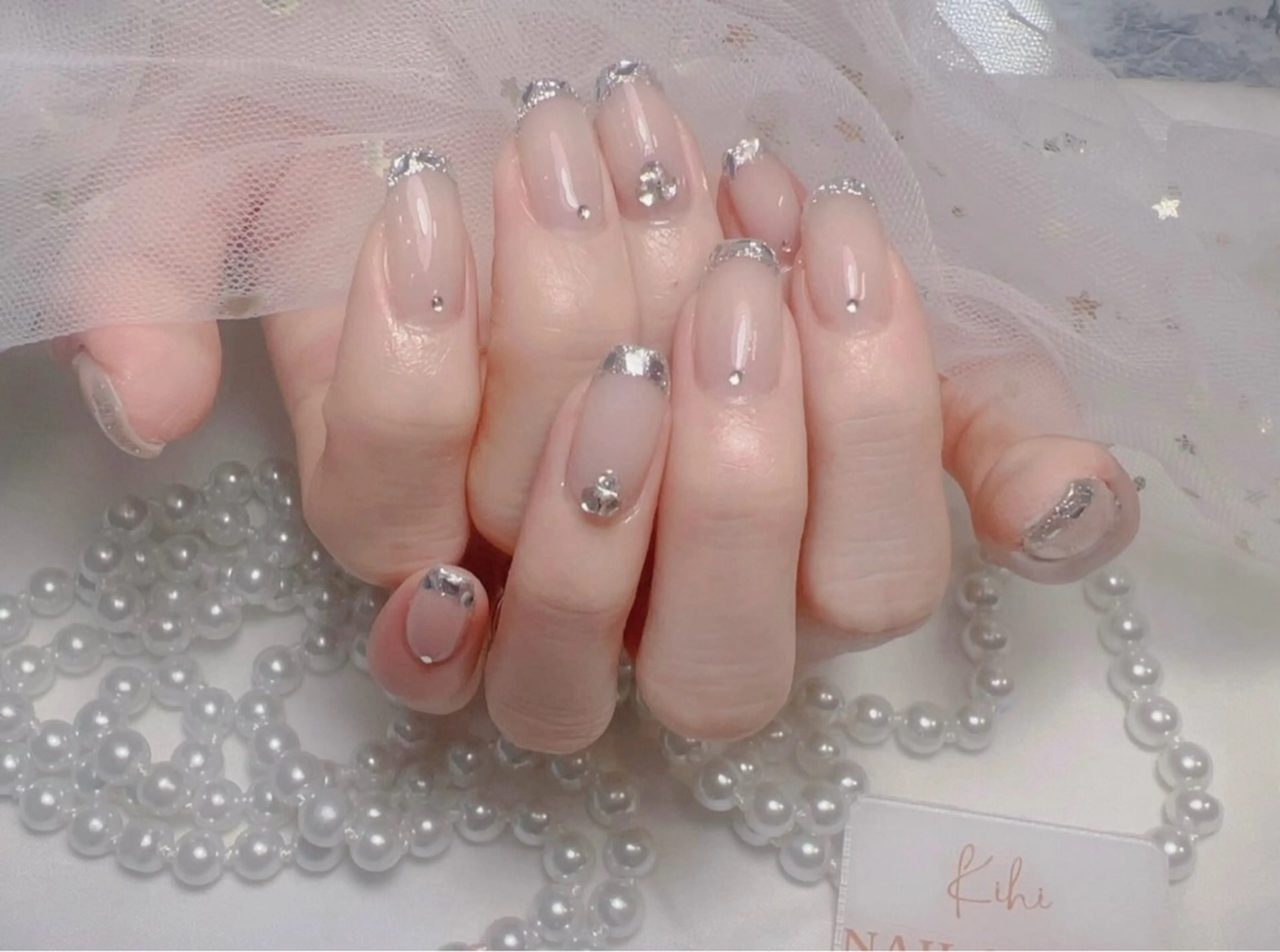 ネイル アートネイル フレンチネイル ジェルネイル グラデーション 韓国ネイル 村中 ハナのネイルデザイン