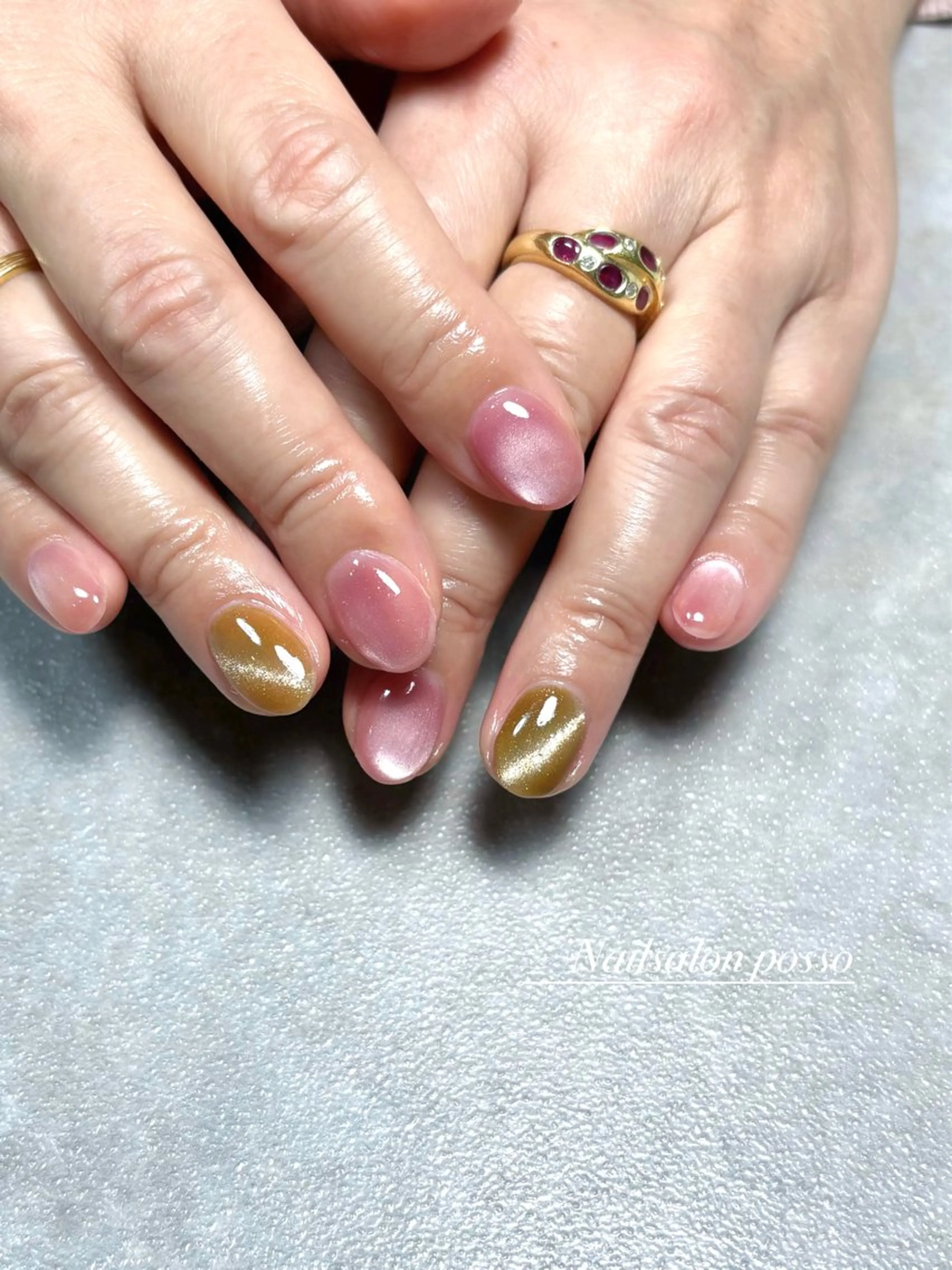 ネイル マグネットネイル ハンドネイル Nail Salon Posso所属・Asuka /possoのネイルデザイン