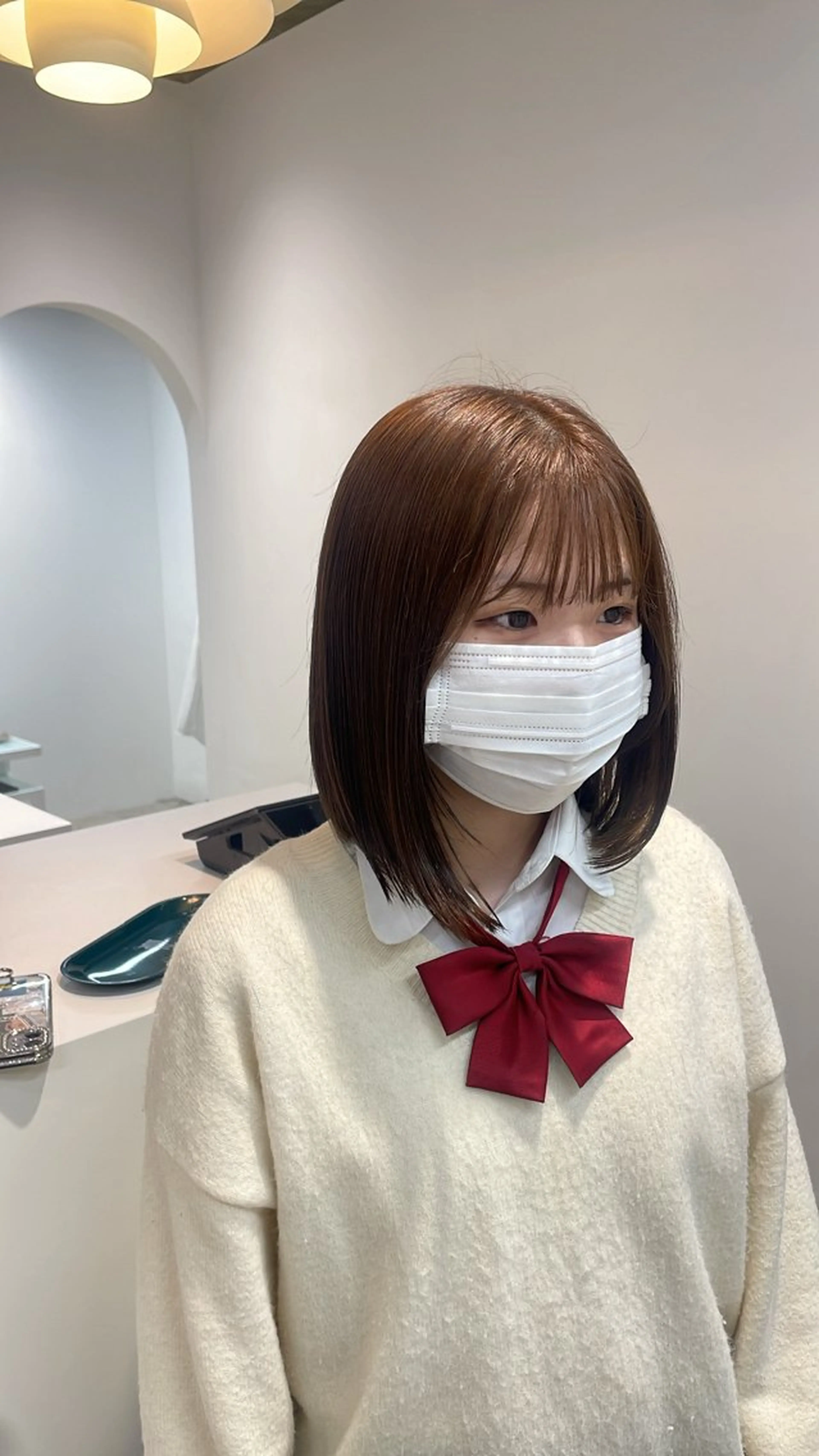 ショート カラー ブラウンカラー ミルクティーブラウン 𝘚𝘶𝘻𝘶 𓂃𓈒𓏸のヘアスタイル