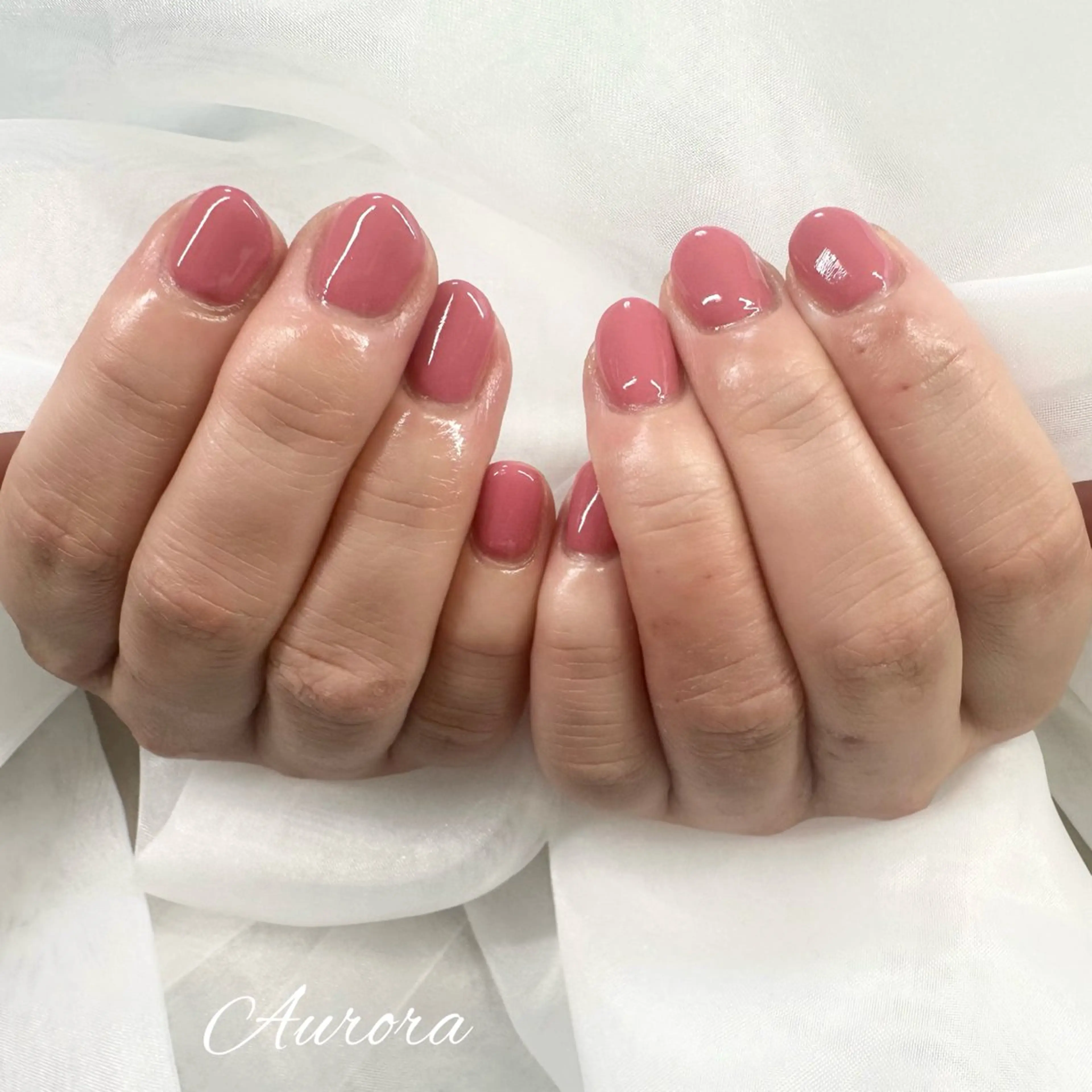 ネイル ワンカラーネイル Aurora所属・Aurora kayoのネイルデザイン