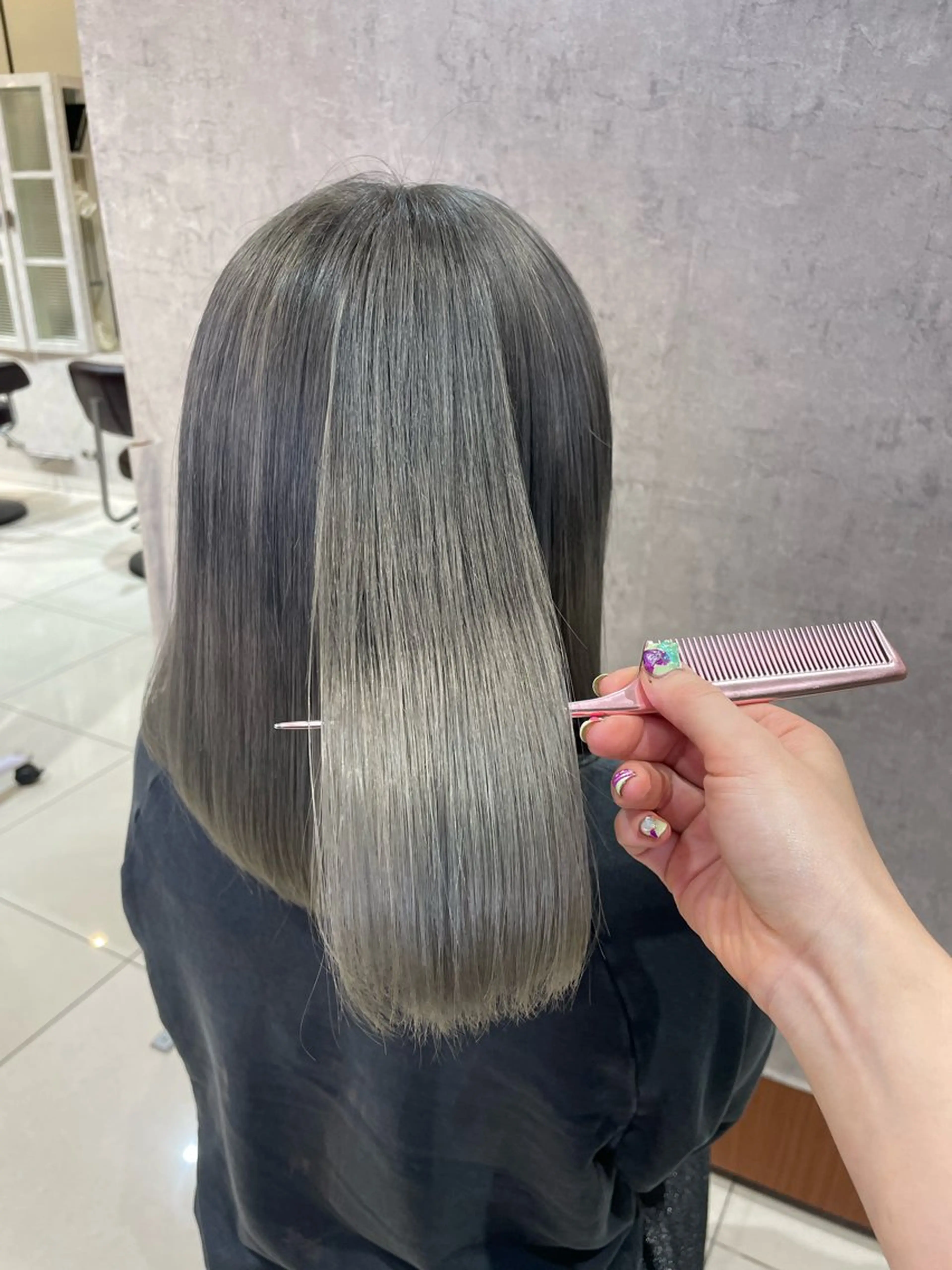 カラー shiho/名駅💎 ケアカラー/ブリーチのヘアスタイル