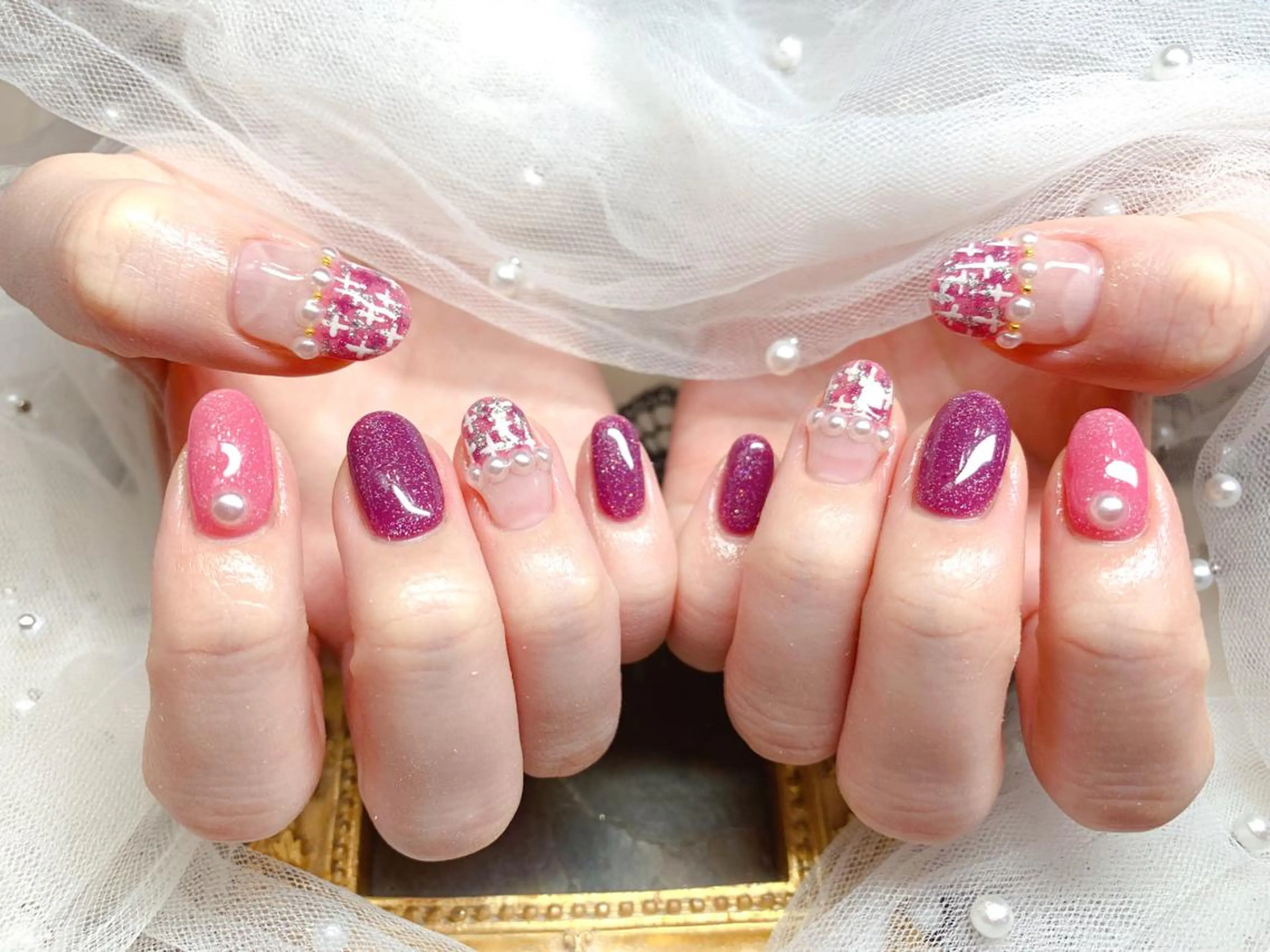 ネイル ハンドネイル マジックミラー所属・マジック ミラーのネイルデザイン