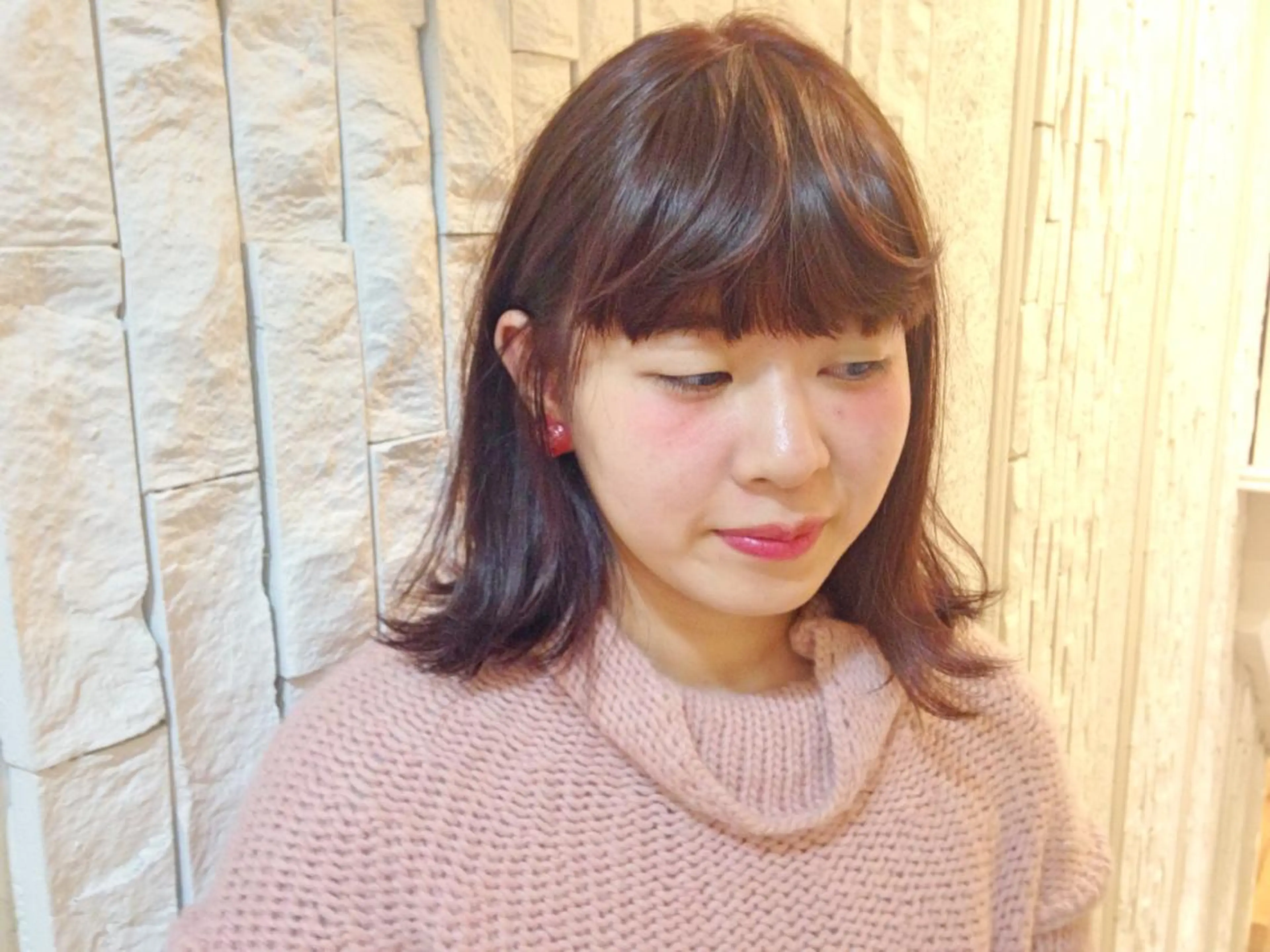 ミディアム パープルカラー yuki hair所属・yuki watanabeのヘアスタイル