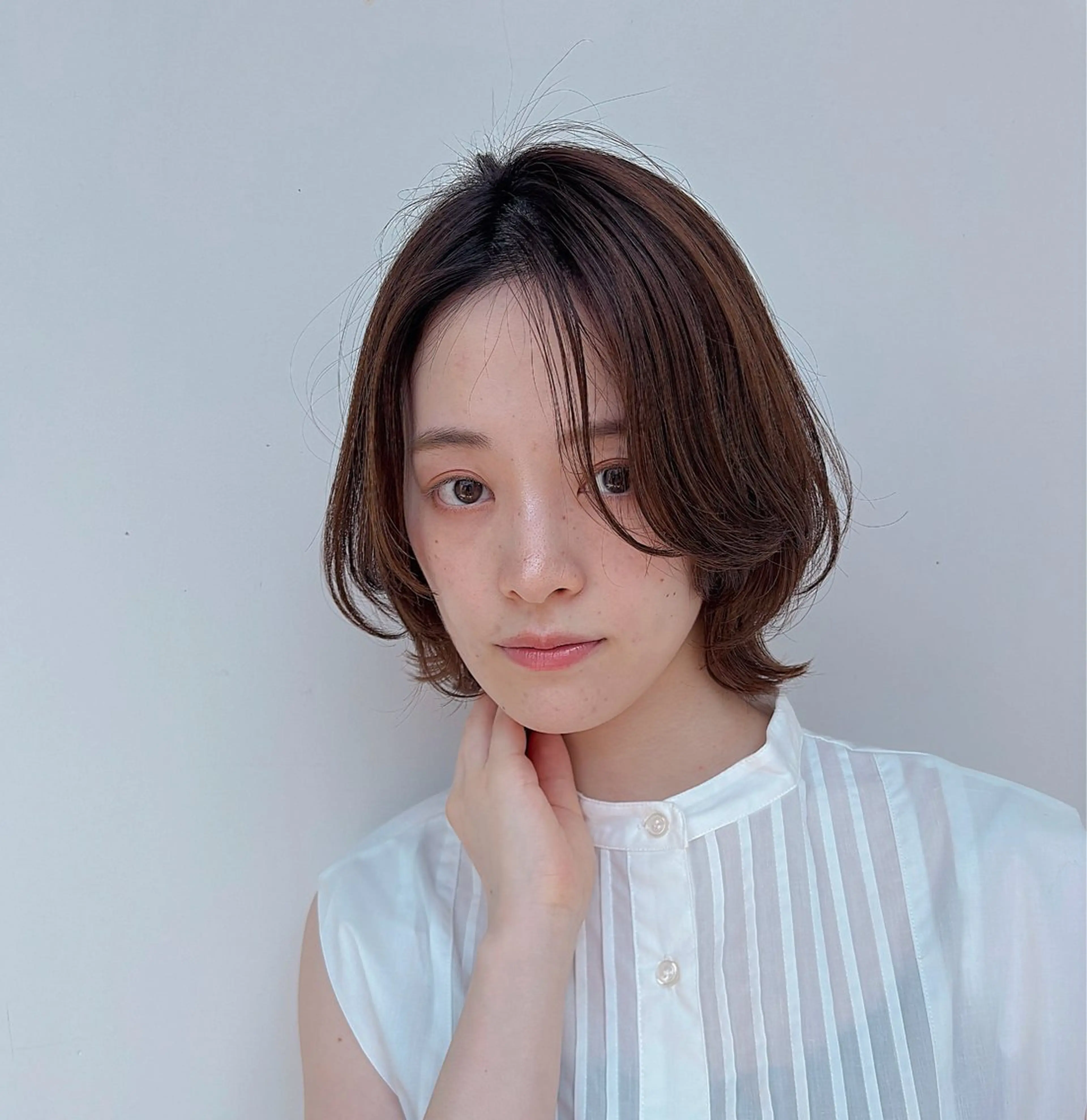 ショート ボブ レイヤーカット ボブ/ミディアム 親しみやすさ/さくらのヘアスタイル