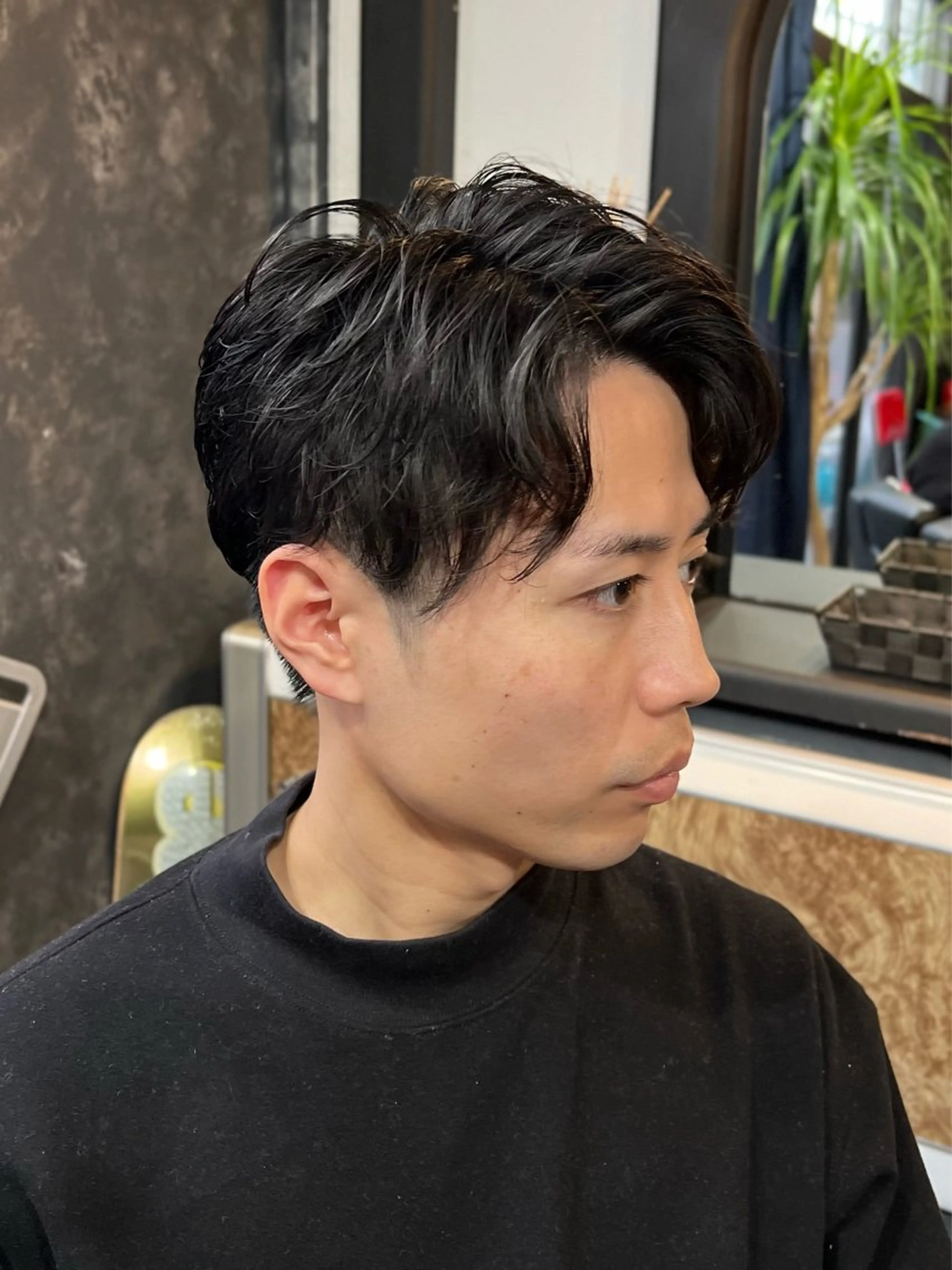 ミディアム ミディアムパーマ MEN'S　DUDE barber shop所属・【メンズカット】 NANAのヘアスタイル