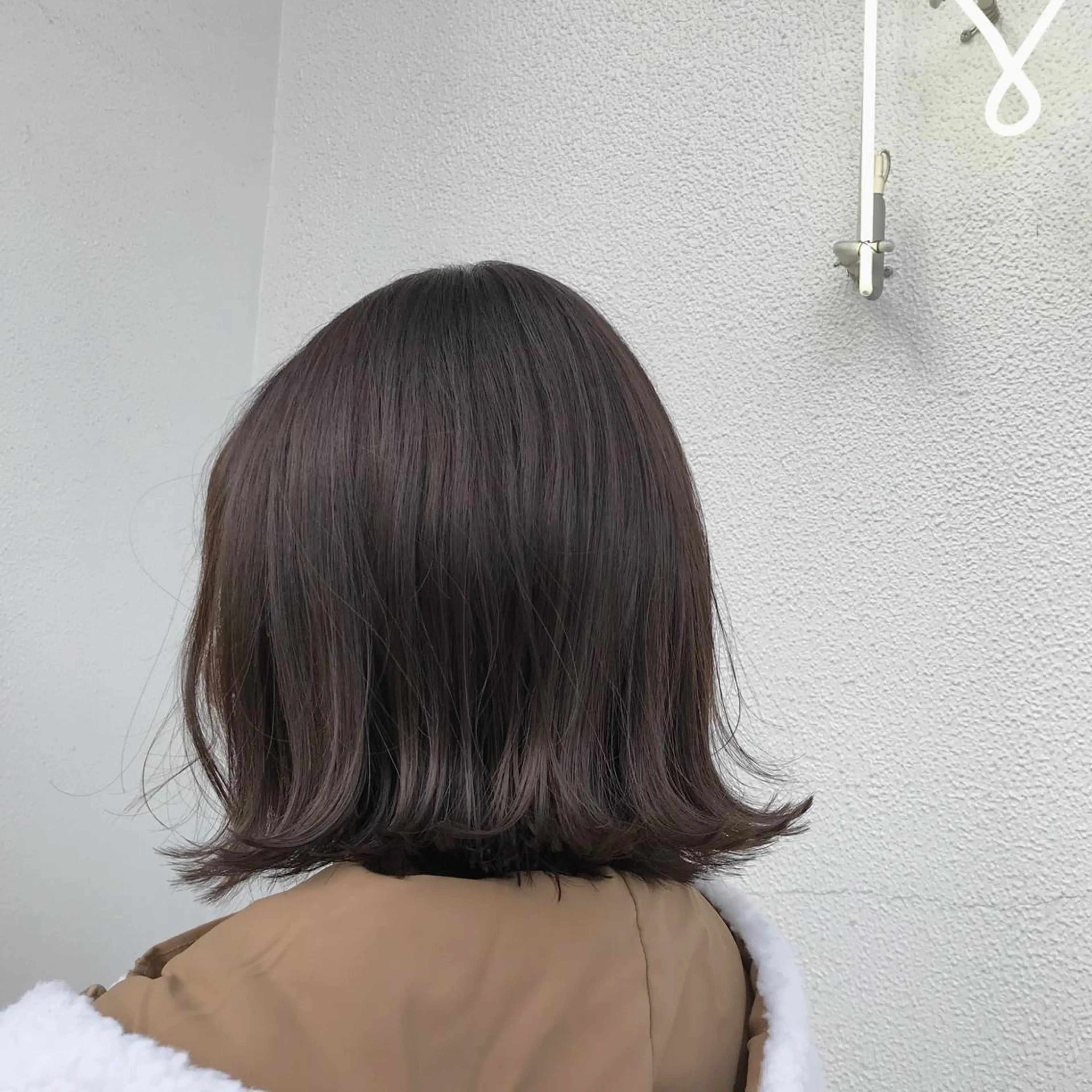 ミディアム カラー ヘアアレンジ ベージュカラー ブリーチ 透明感カラー ブリーチなしカラー moi-meme.soe所属・タナカ リナのヘアスタイル