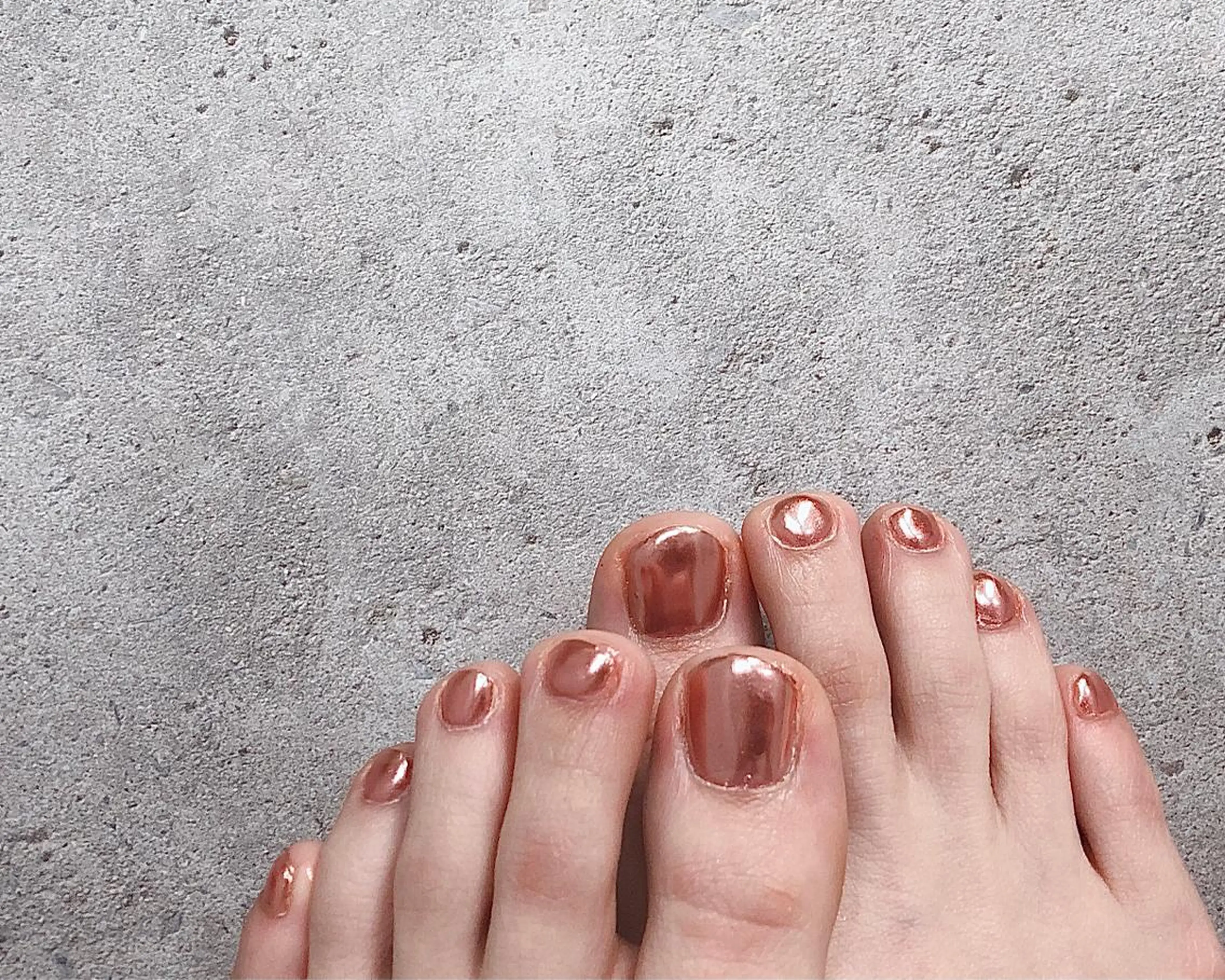 ネイル ミラーネイル ワンカラーネイル フットネイル nail heron所属・saki_ nail heronのその他イメージ