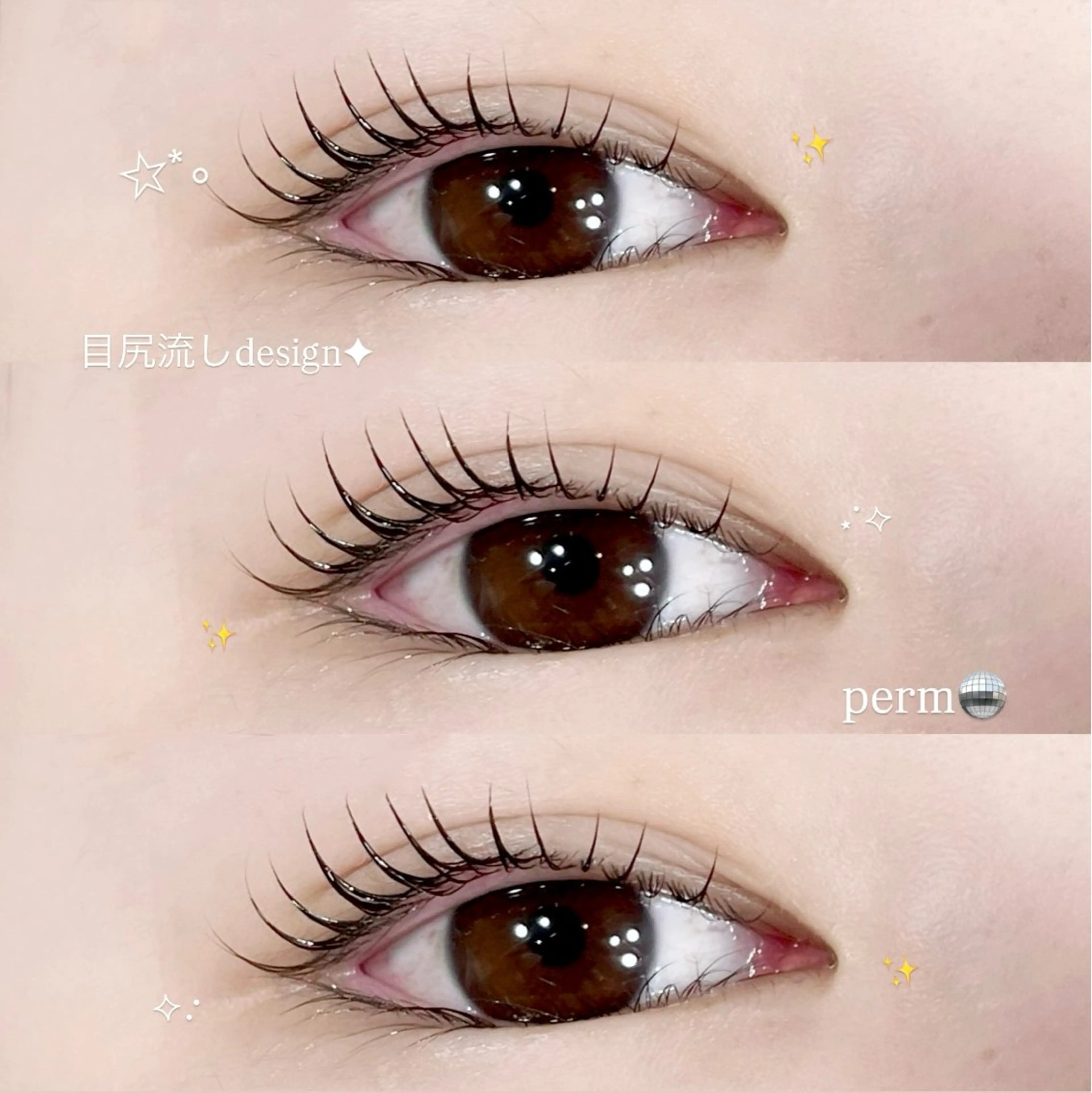 マツエク・マツパ Ren♡梅田┋束感 マツエク┋パリエクのマツエク・マツパデザイン