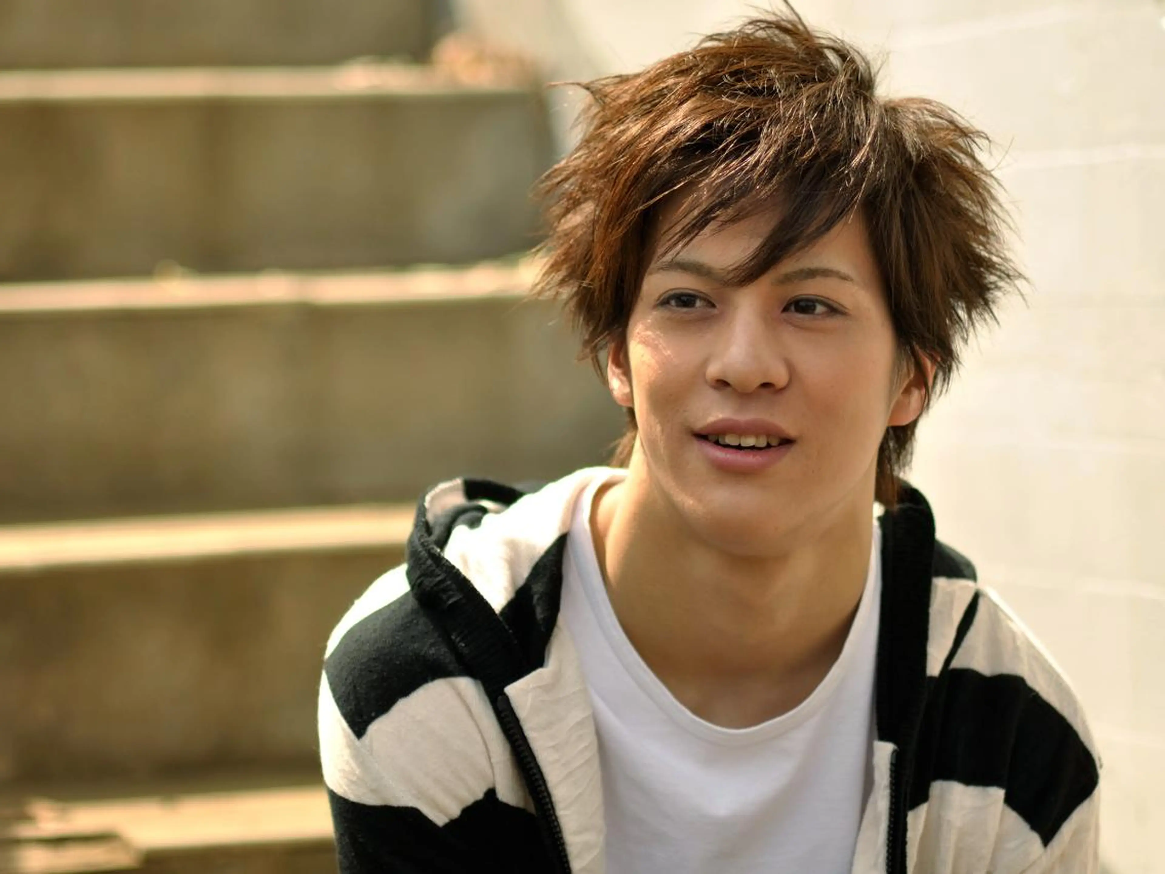 ミディアム カラー メンズ 公庄　グジョウ 　隆　　タカシのヘアスタイル