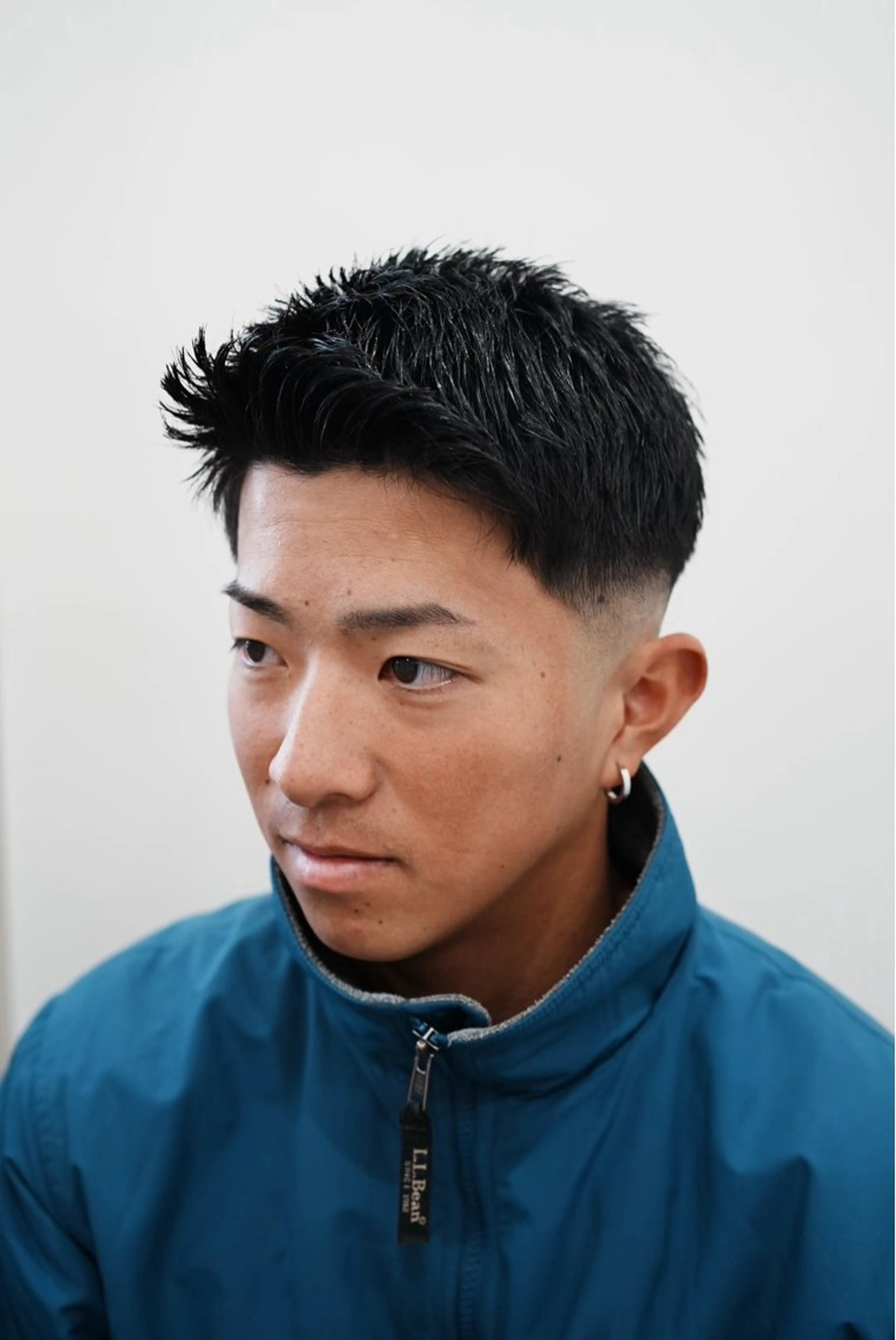ショート メンズ 天使の羽バング・フェザーバング カット トリートメント ヘアセット Men's salon ANSWER所属・メンズサロン ANSWERのヘアスタイル