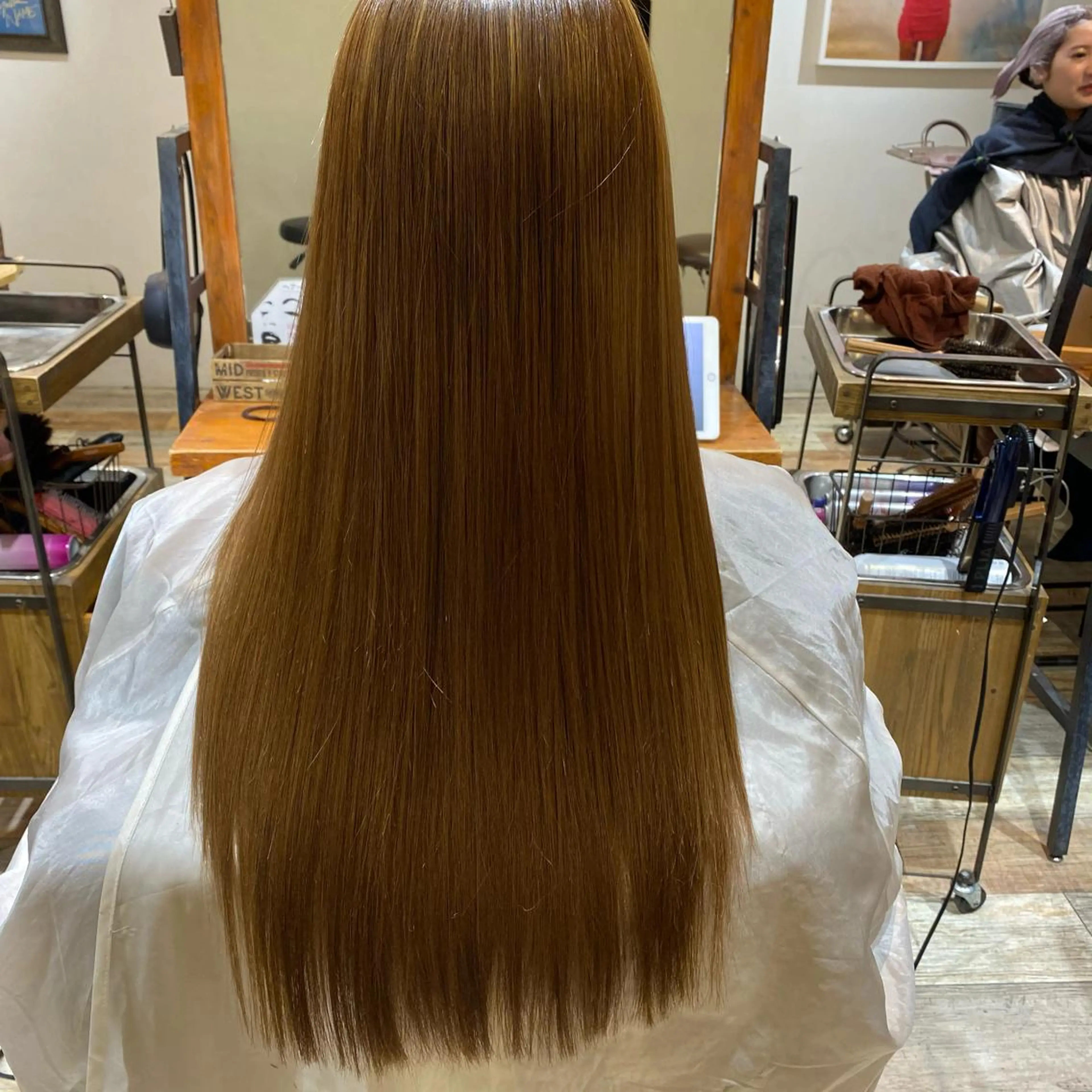ロング カラー カット ヘアカラー トリートメント エクステ 韓国風・ブリーチなし ・あり後藤　一斗店長のヘアスタイル