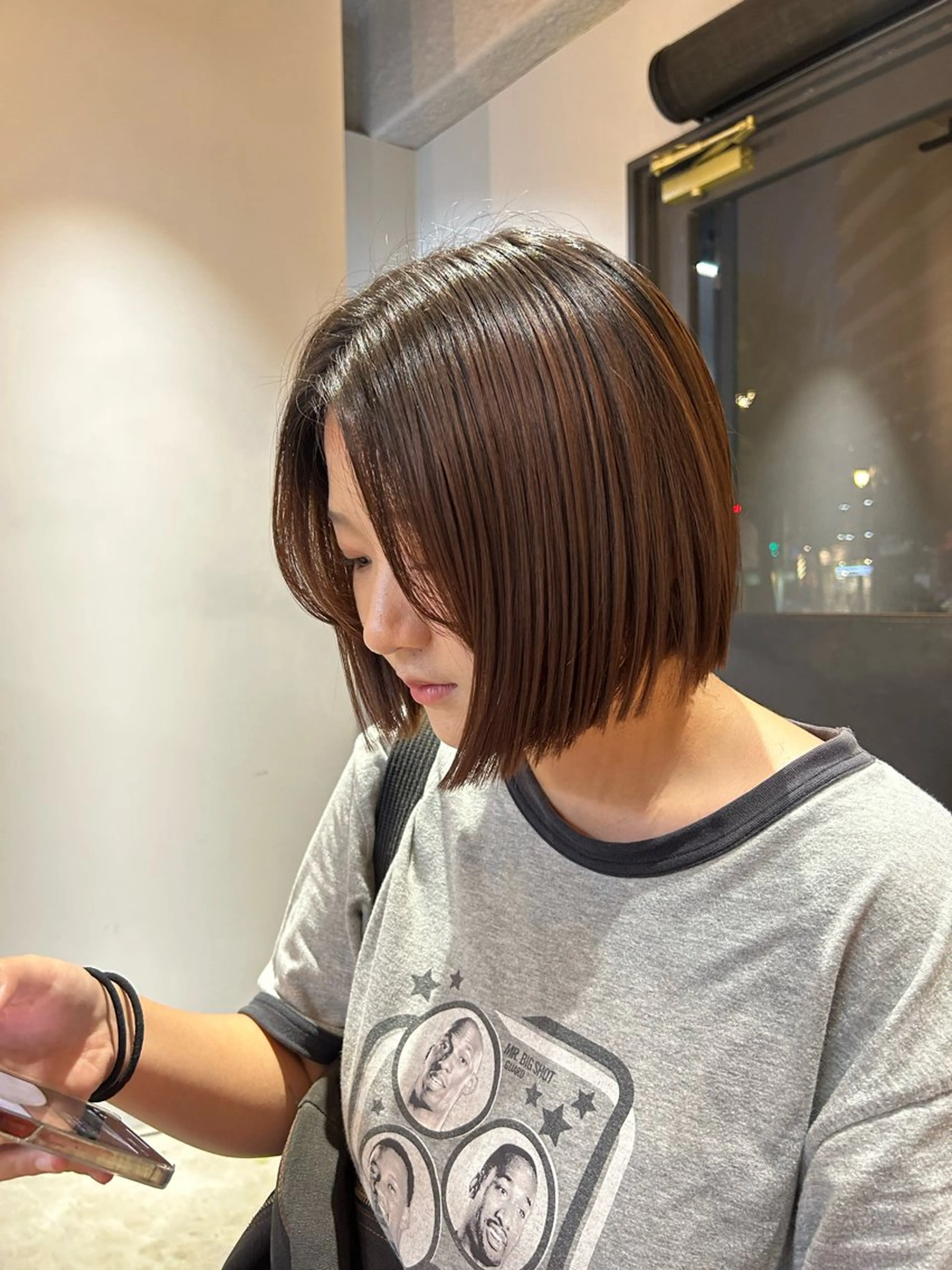 ミディアム 縮毛矯正 ROCCOeast Rukaのヘアスタイル