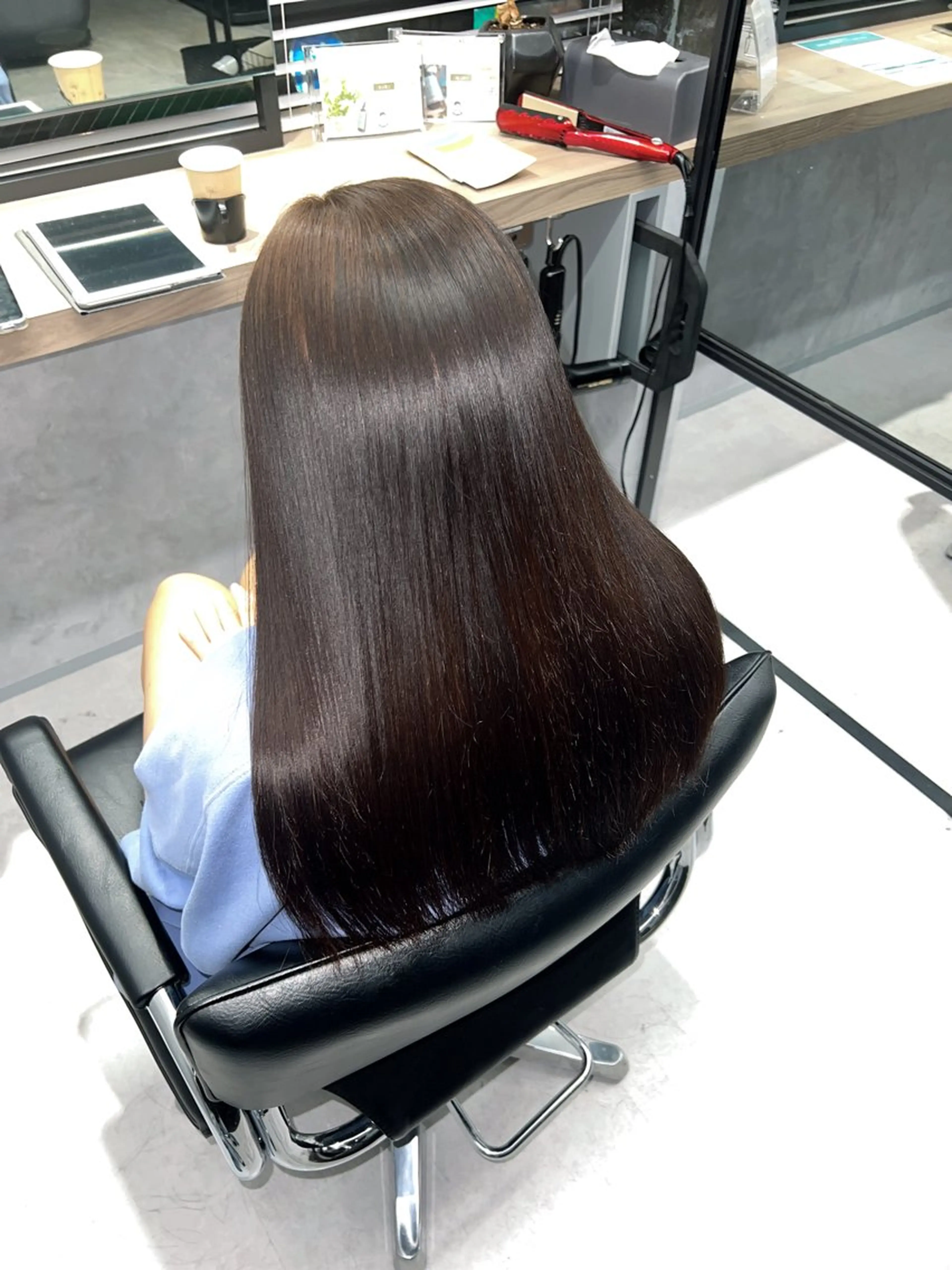 ロング カラー 髪質改善 トリートメント 白髪ぼかし￤中央林間 ￤柳川拓哉のヘアスタイル