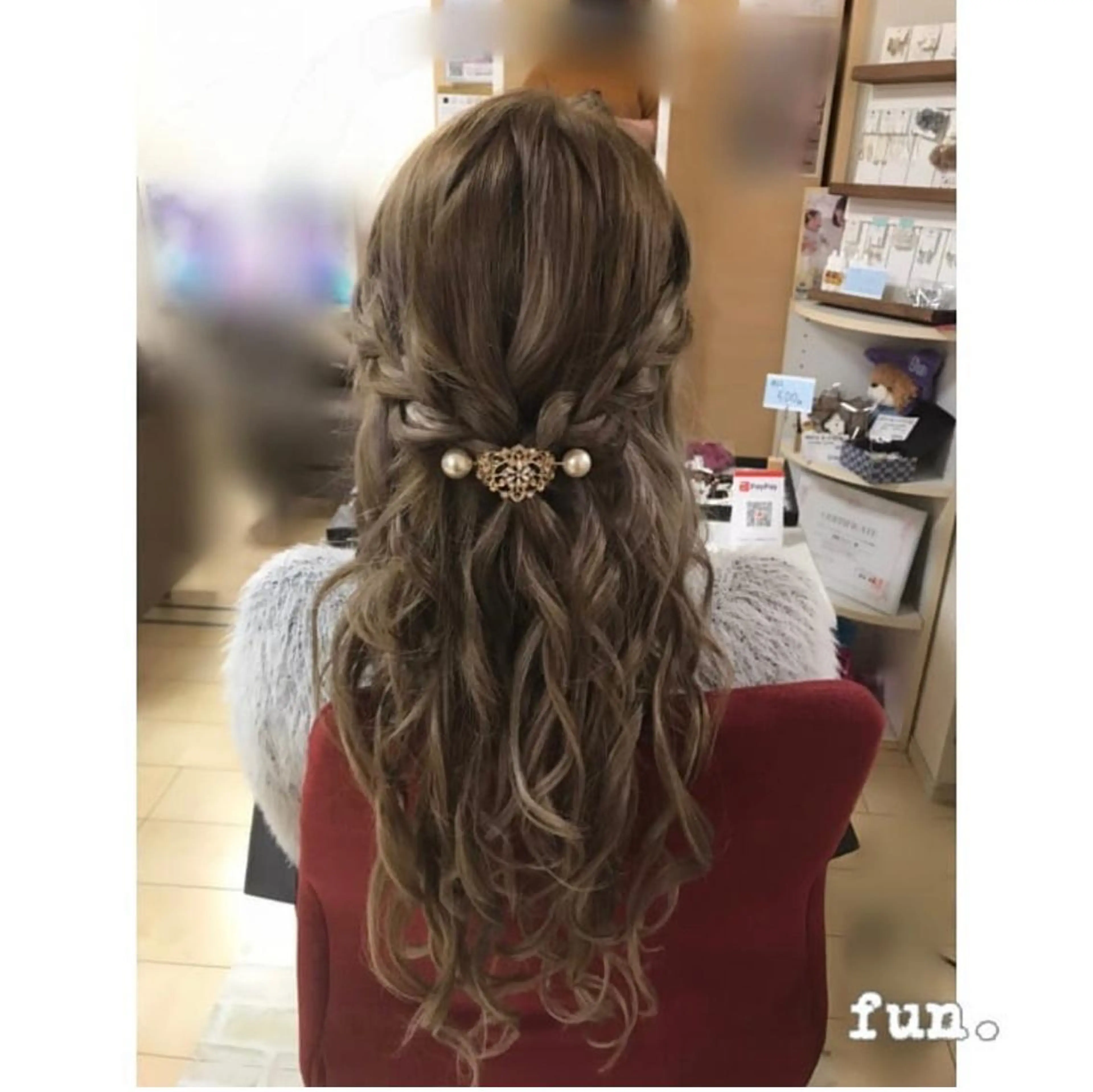 ロング ヘアアレンジ fun./ヘアセット /エクステ/着付のヘアスタイル