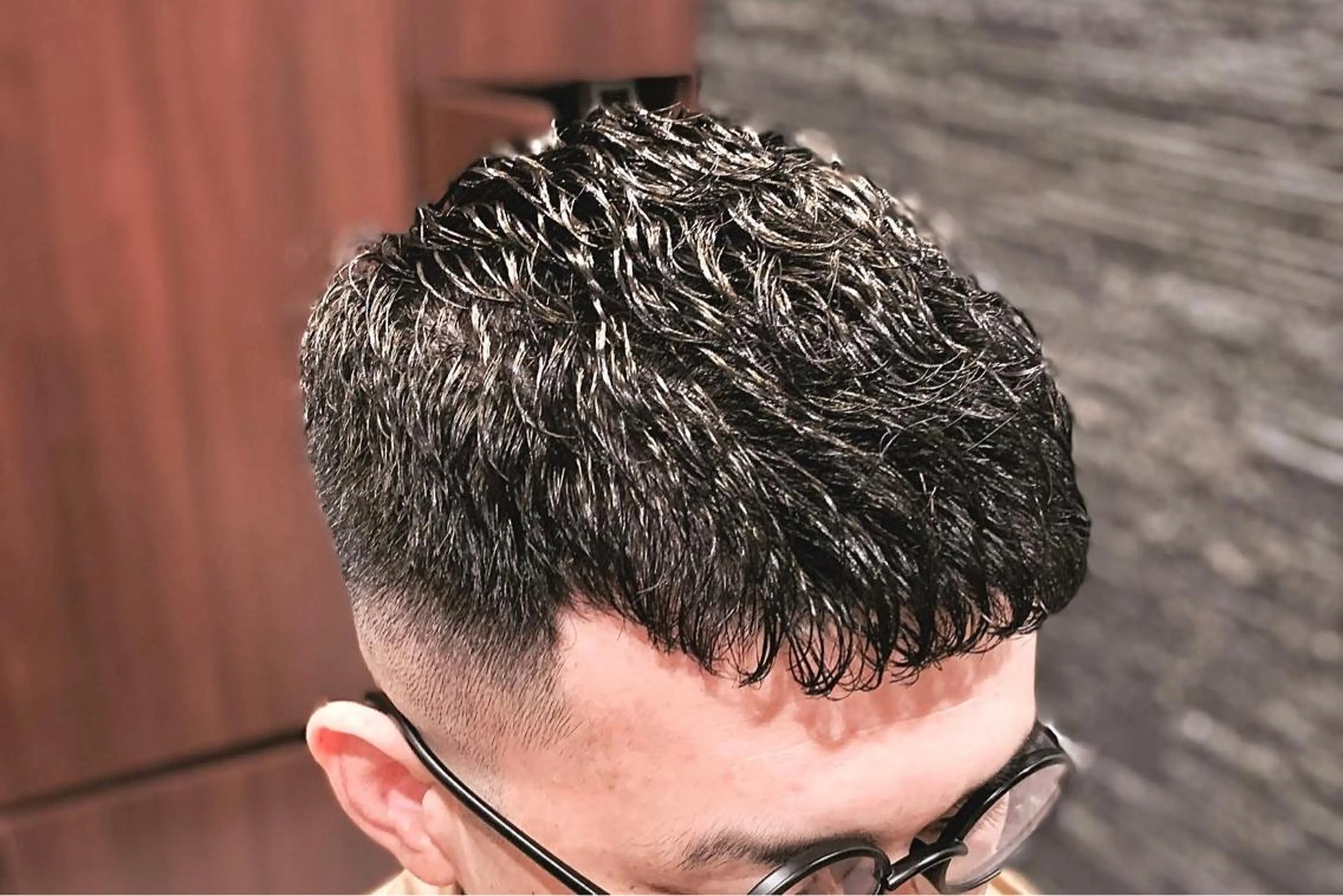 ショート パーマ メンズ HIROGINZA ヒロ銀座 青山所属・マツオ リュウホウ🐉のヘアスタイル