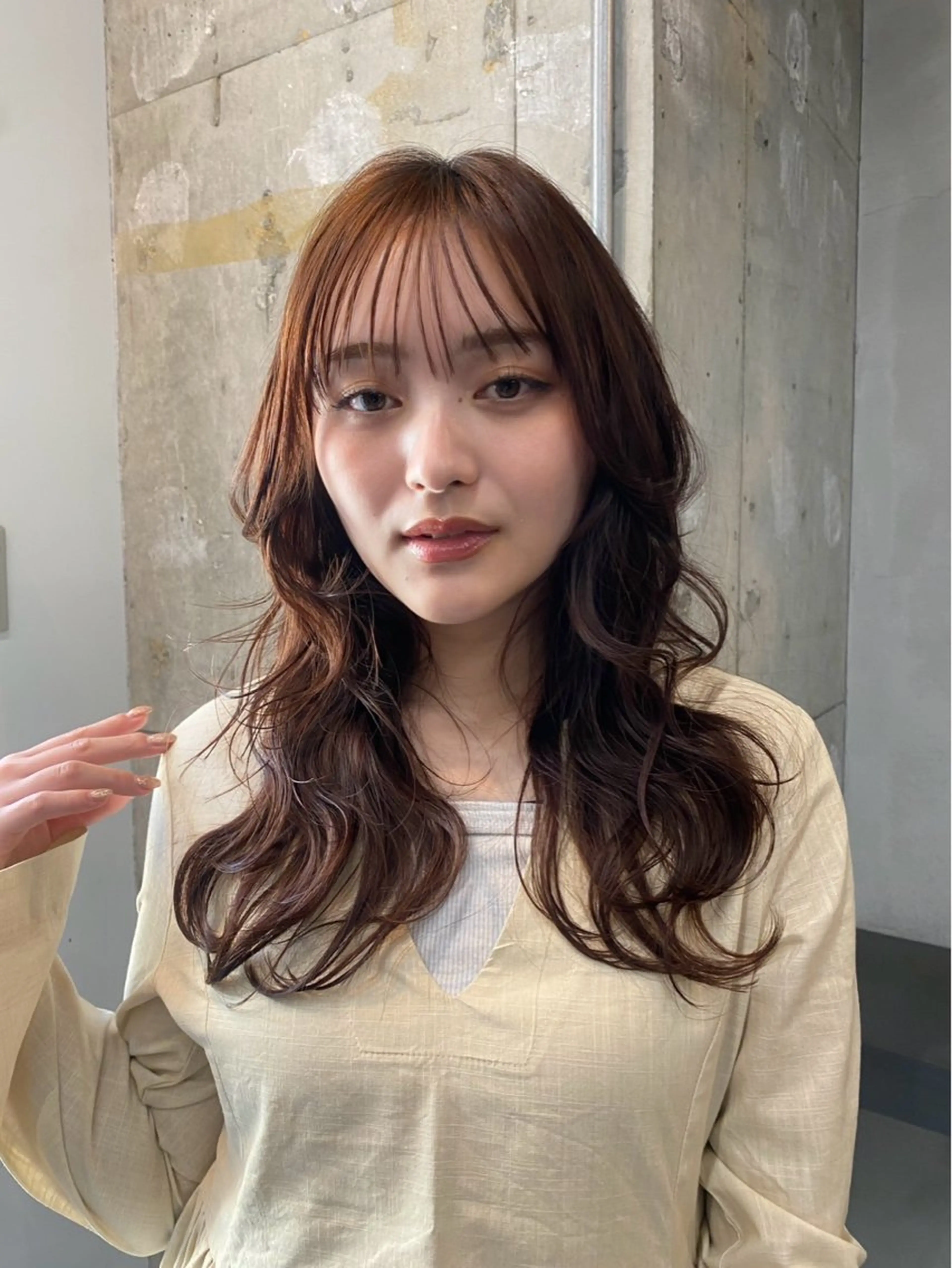 ロング ヘアカラー Sēek by Belle所属・透明感カラー/千葉 /姫花🫧🐇のヘアスタイル