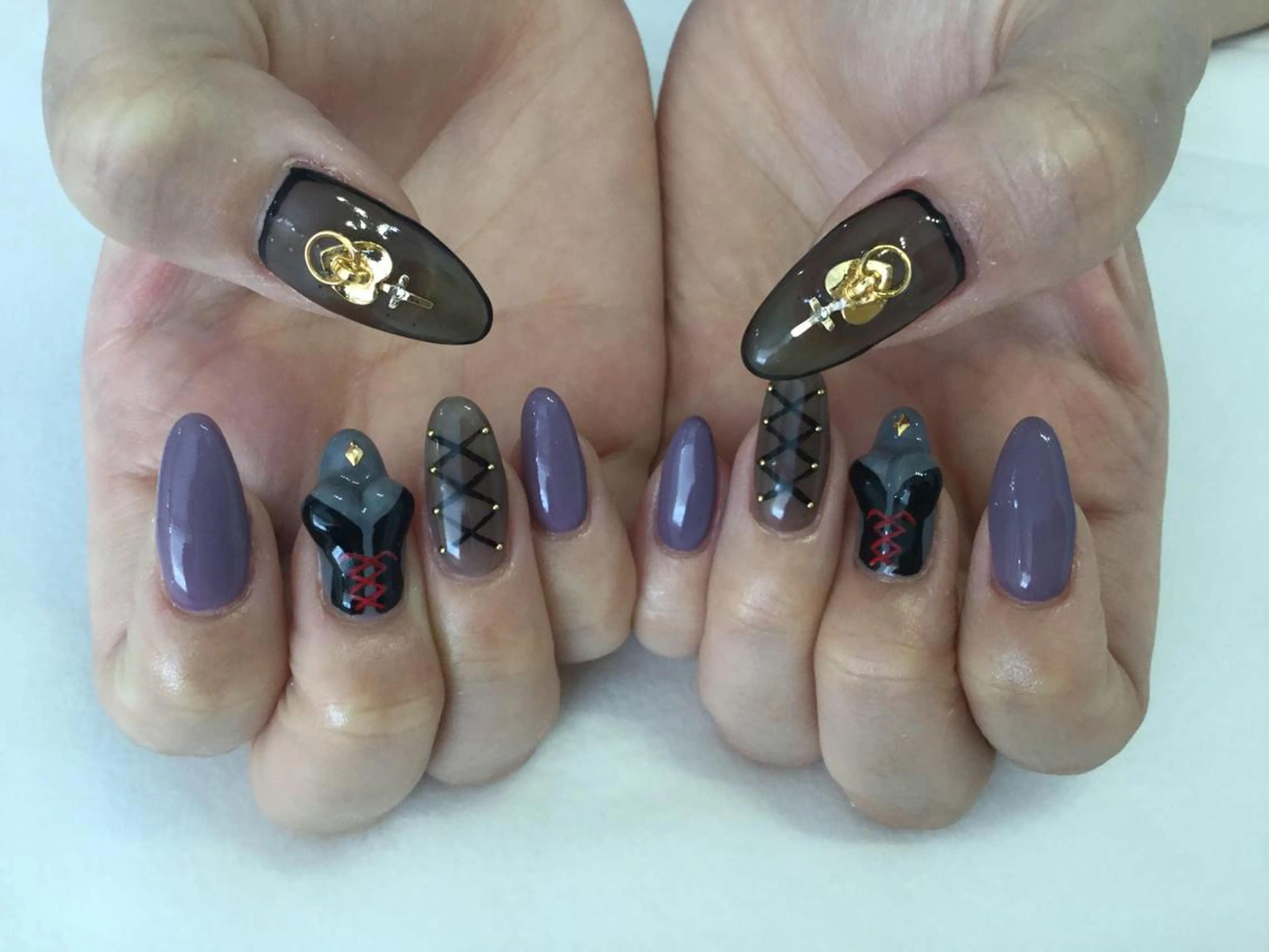 ネイル ハンドネイル 💎🐰 saki. m 🐰💎のネイルデザイン