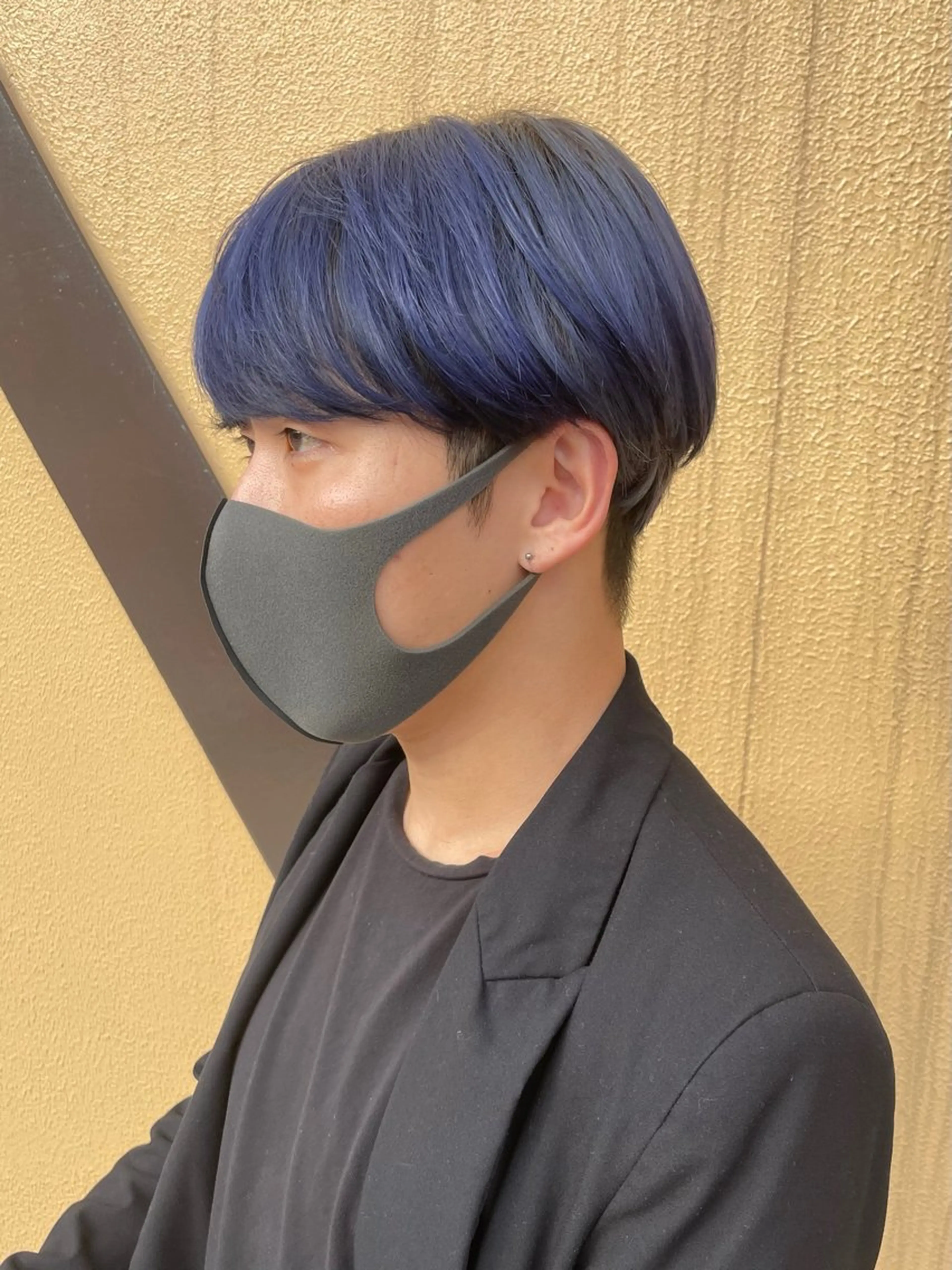 ショート カラー メンズ ブルーカラー grAt所属・森 真伊希のヘアスタイル