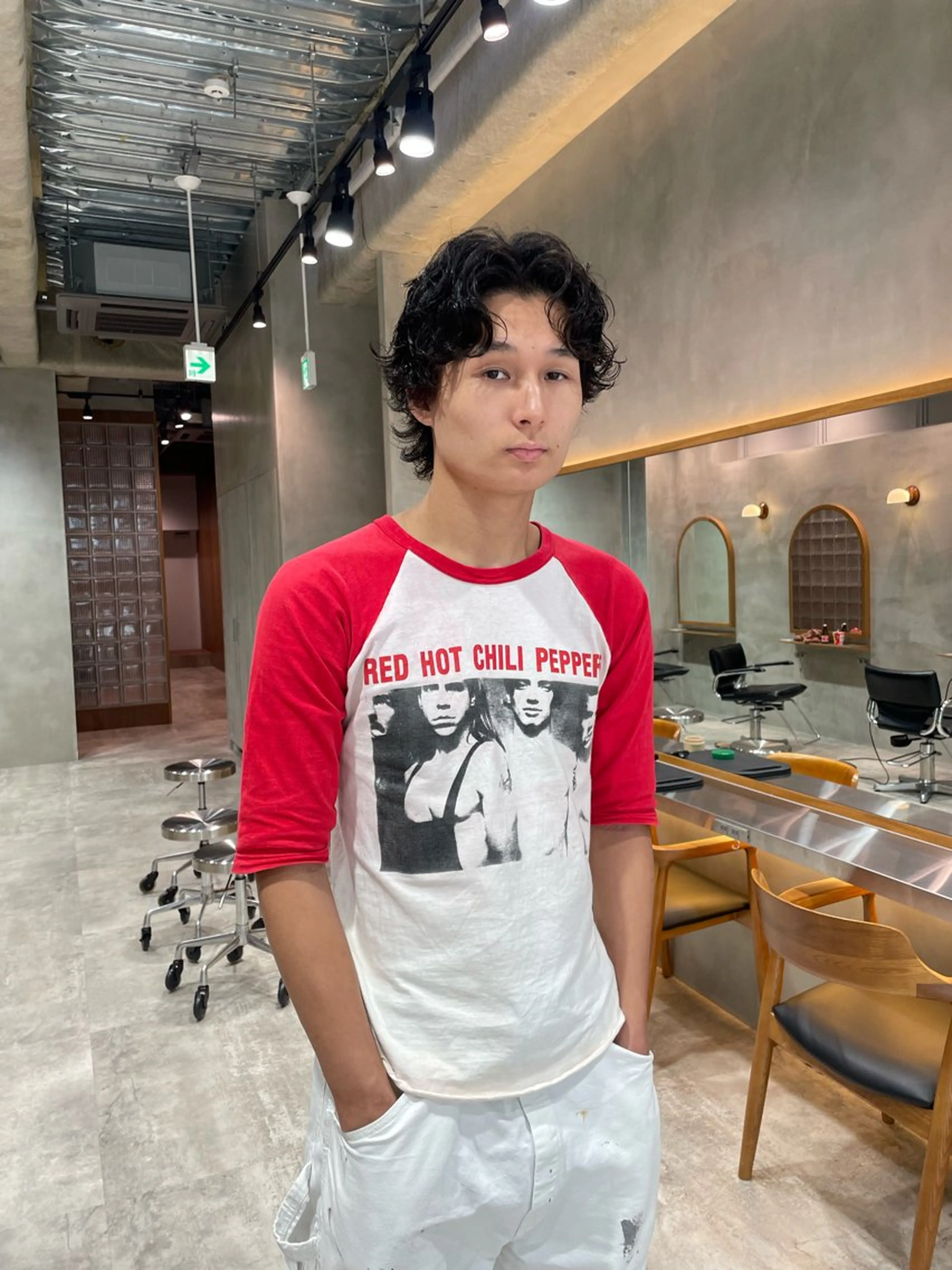 ミディアム カット パーマ 渡邉 和喜のヘアスタイル