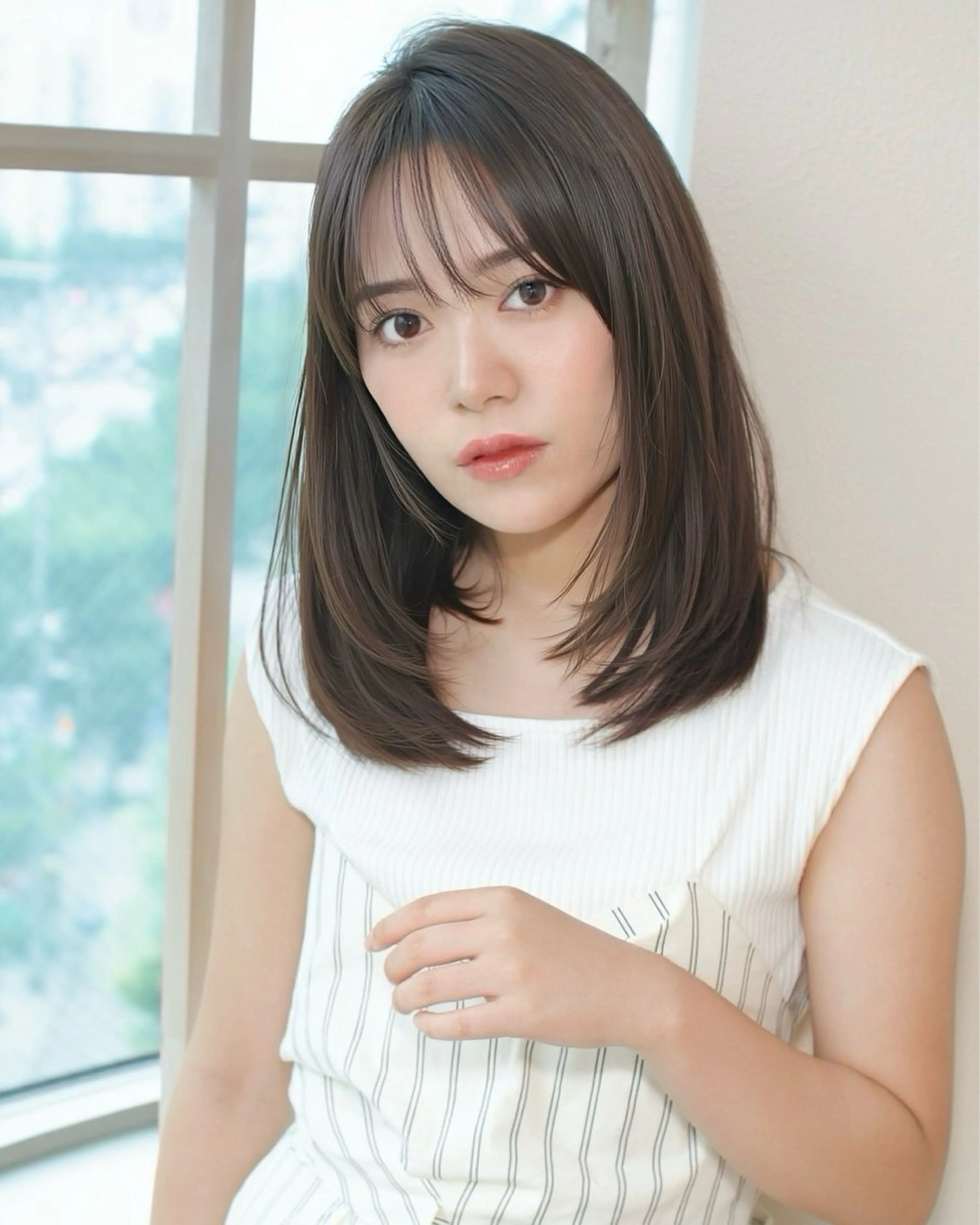 ミディアム レイヤーカット AFLOAT   D’L所属・野呂 海吏のヘアスタイル