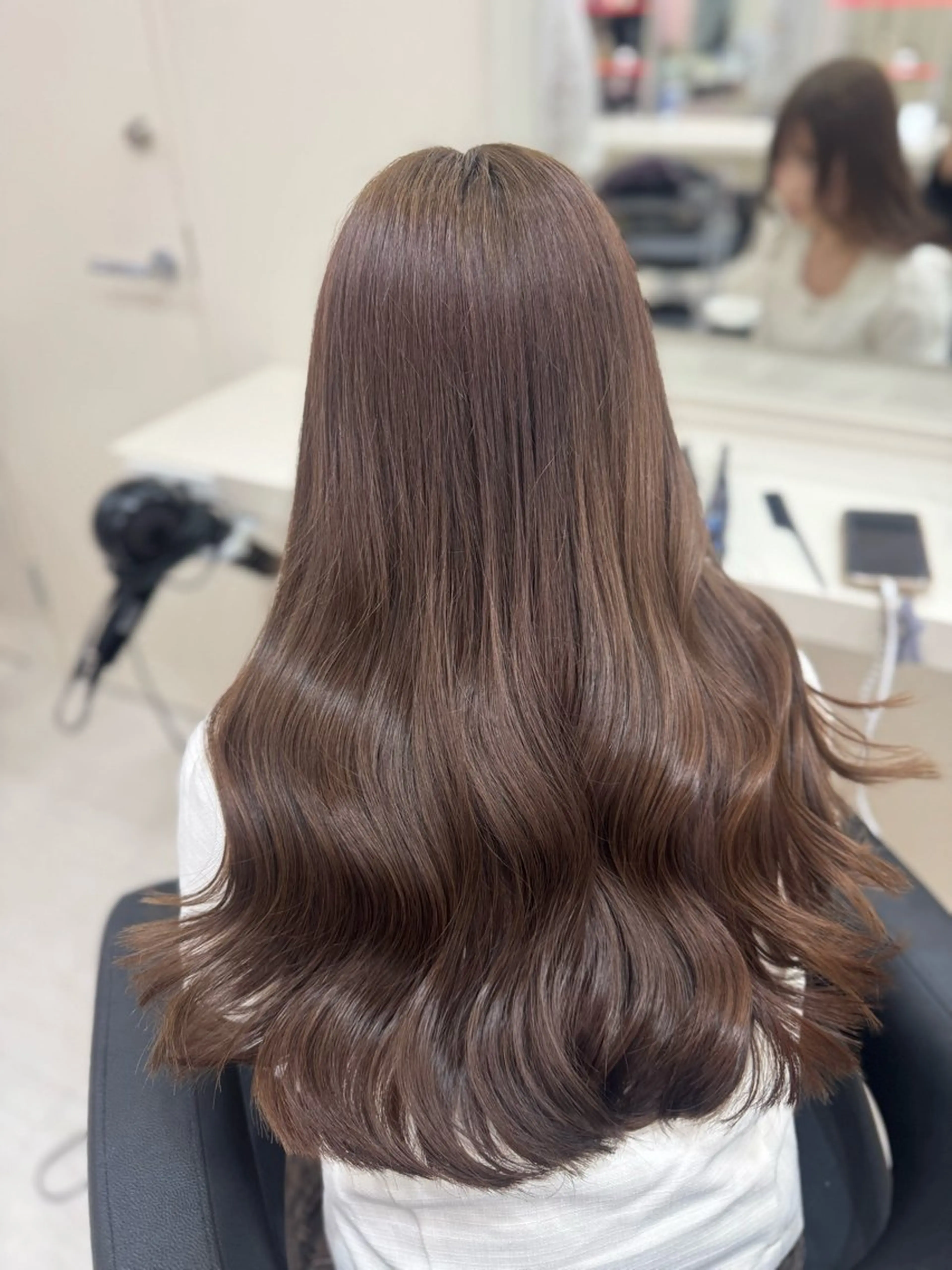 ロング カラー ヘアカラー 🤍韓国大人っぽ ベージュMAI🤍のヘアスタイル