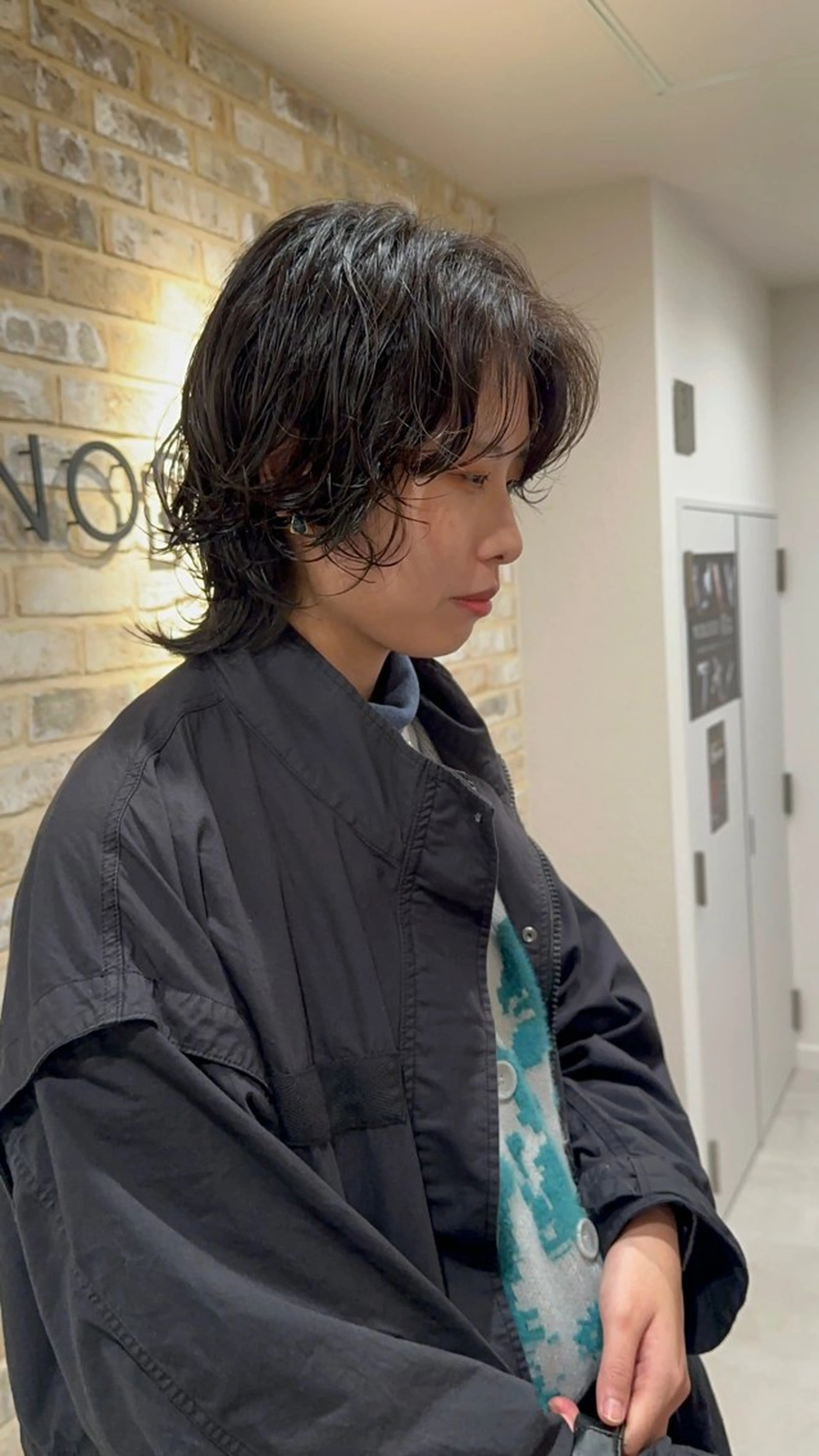 ミディアム ショート/レイヤー/ ボブ/安本和史のヘアスタイル