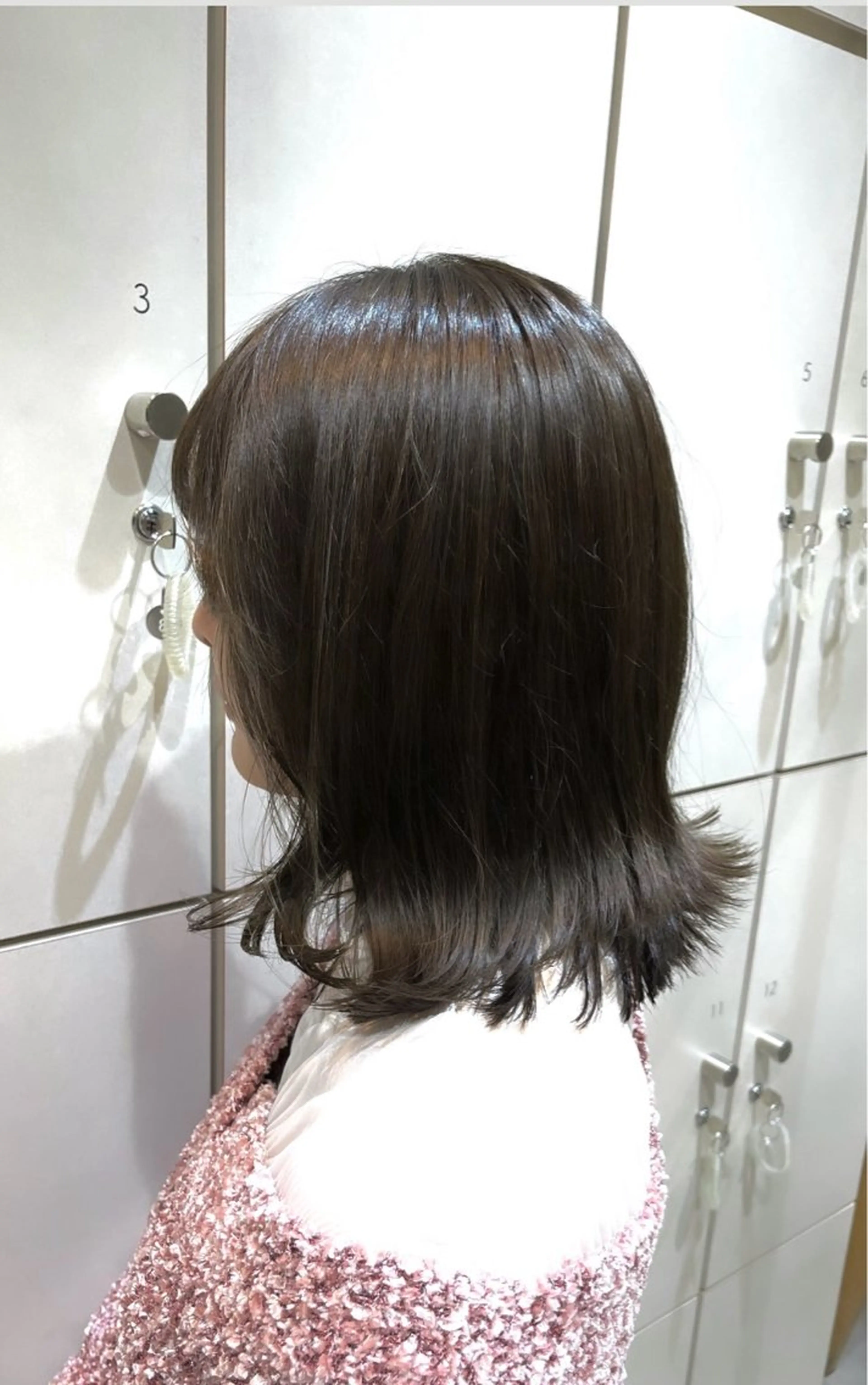 ミディアム カラー ベージュカラー ブラウンカラー ブラウンベージュ ボブ くびれヘア ボブ/ショート/金田 夏葵のヘアスタイル