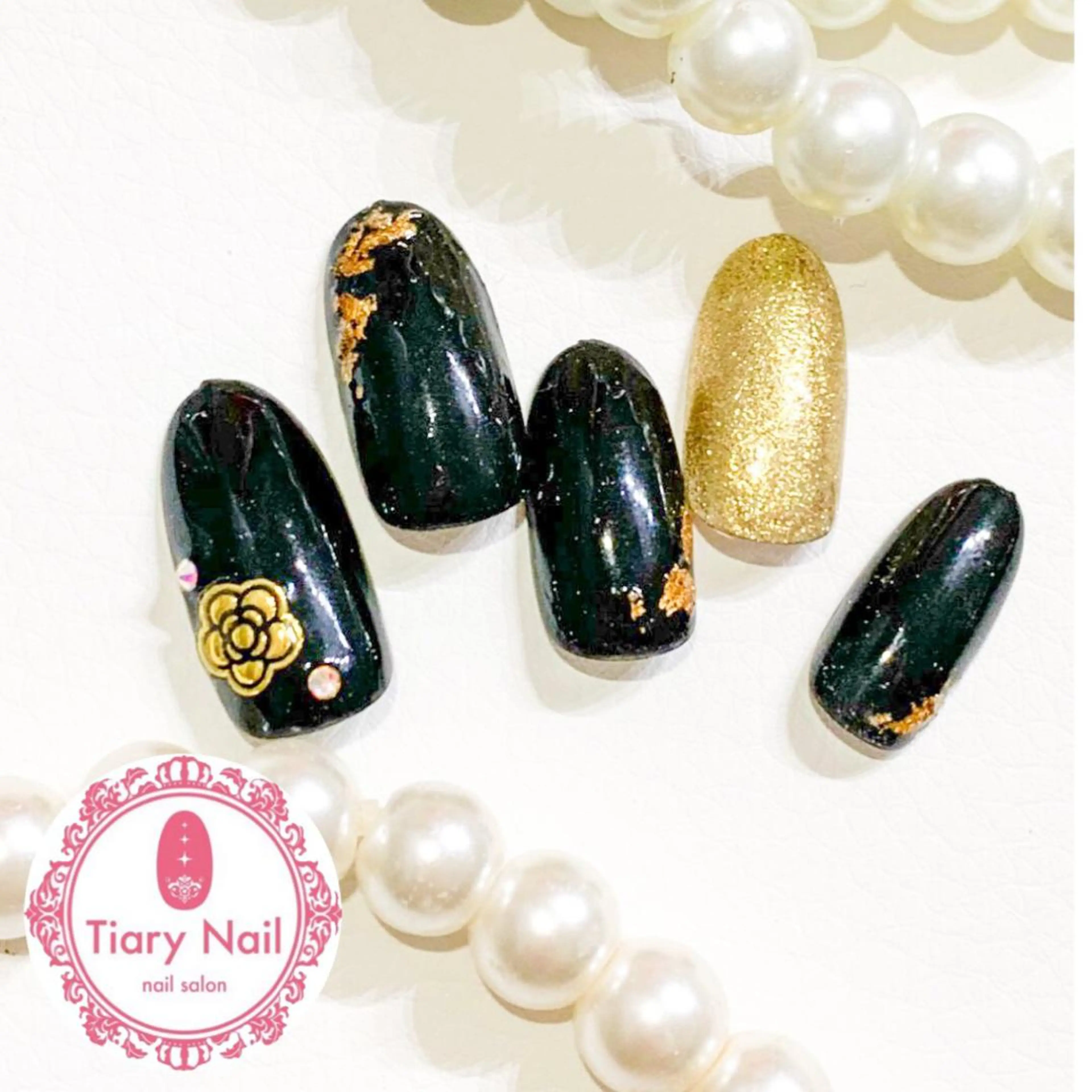 ネイル 桜ネイル 長さ出し スカルプネイル 💗🪽Tiary Nail🪽💗のネイルデザイン