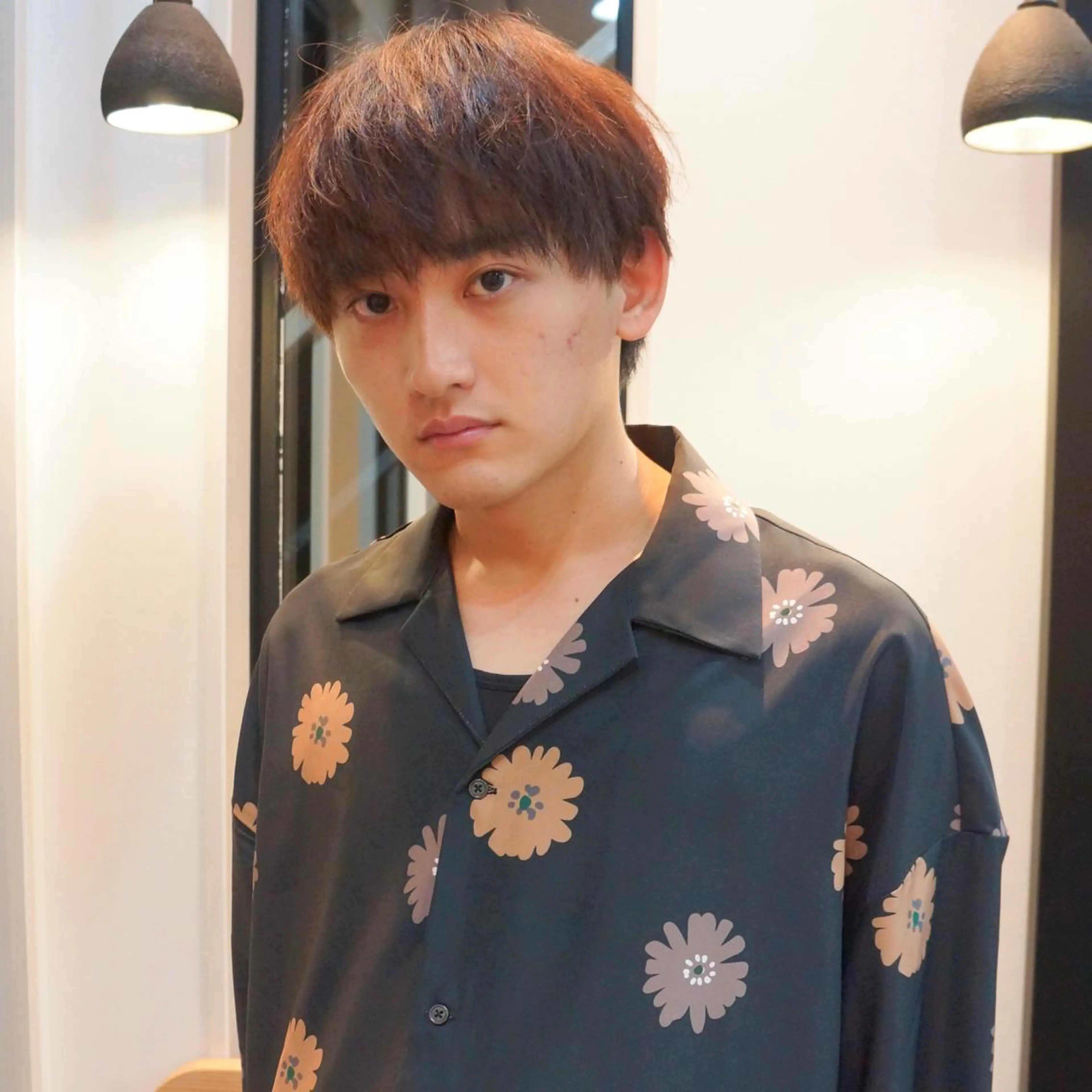 ショート カラー メンズ マッシュ ダウンパーマ 【sity.ザイク】のヘアスタイル