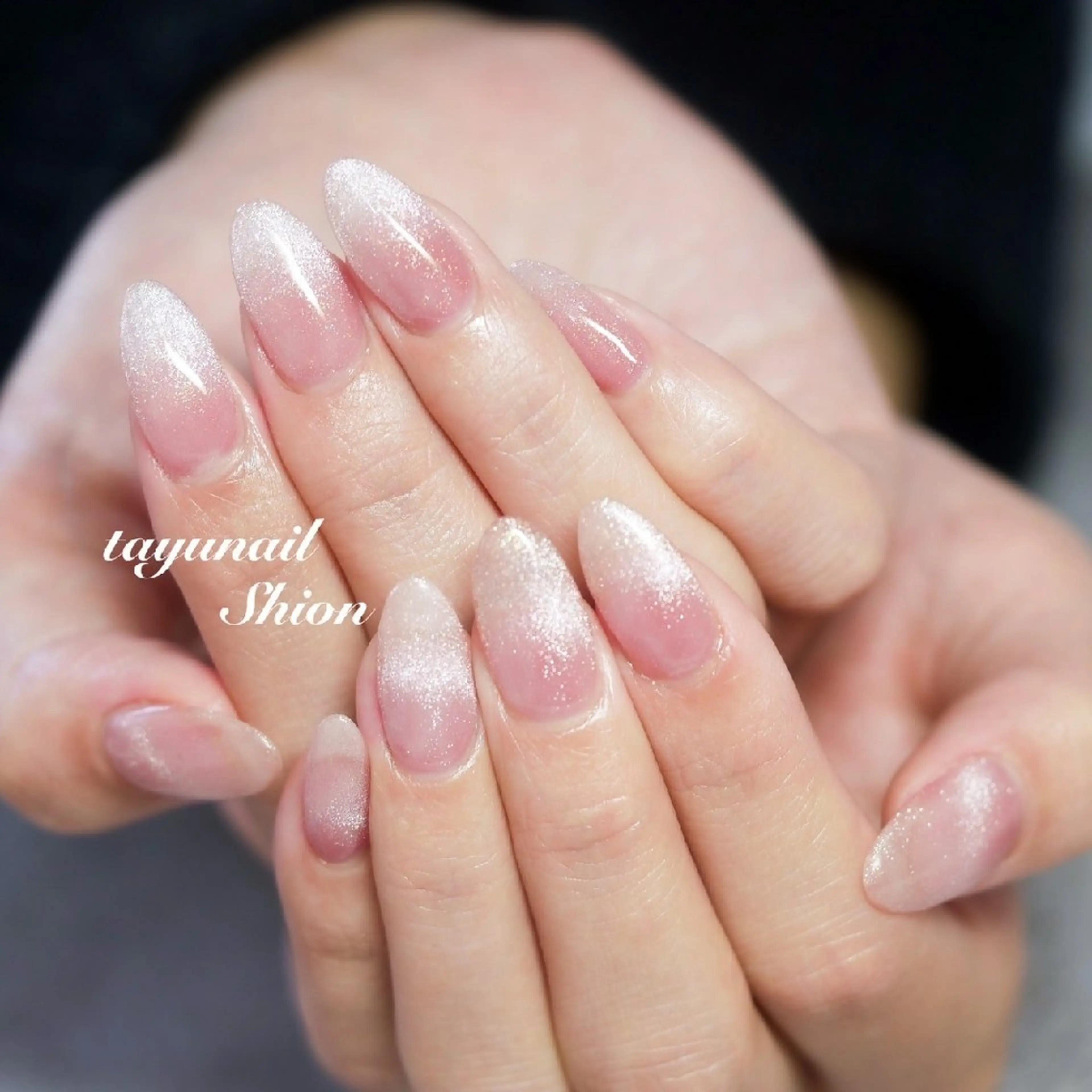 ネイル ジェルネイル グラデーション マグネットネイル パラジェル 春ネイル ネイルサロン・ネイルスクール たゆnail所属・ネイルサロン 【たゆnail】のネイルデザイン