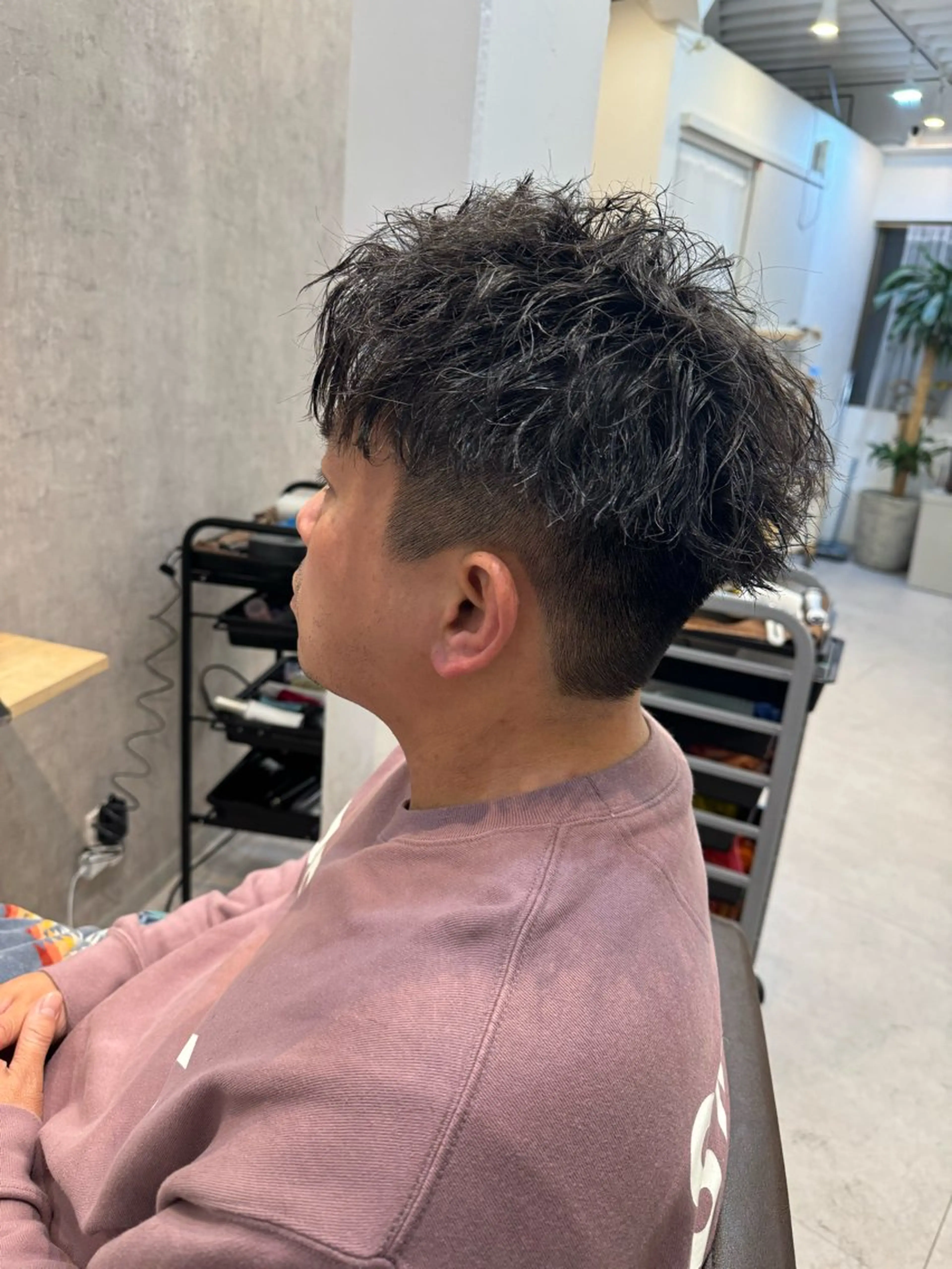 ミディアム パーマ メンズ カット パーマ トリートメント Dxxxx III所属・女性目線の大人 メンズ*Ayakaのヘアスタイル