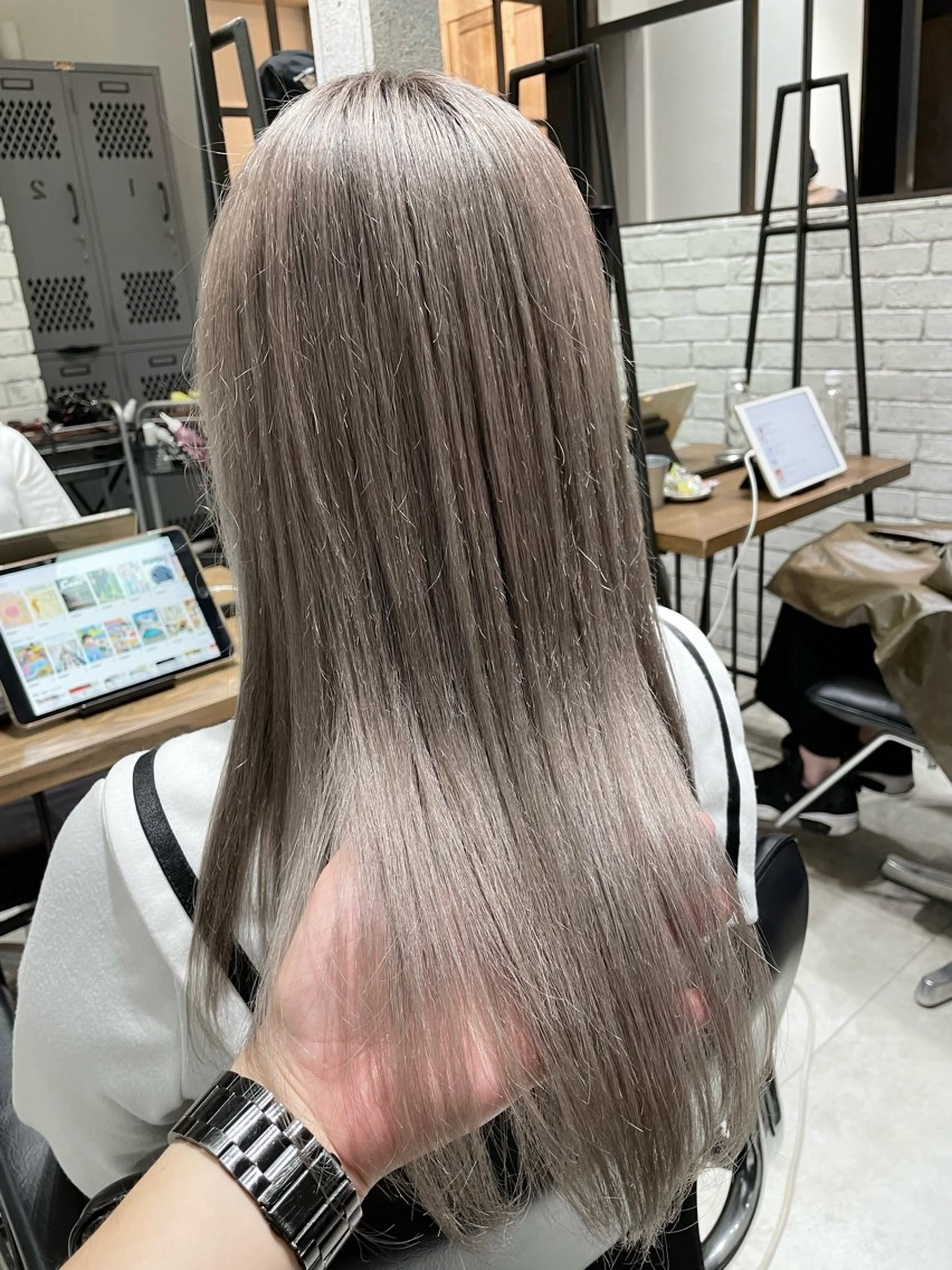 ロング カラー メンズ キッズ アディクシーカラー ダブルカラー ヘアカラー バレイヤージュ🌱 渡邉悟🌱のヘアスタイル