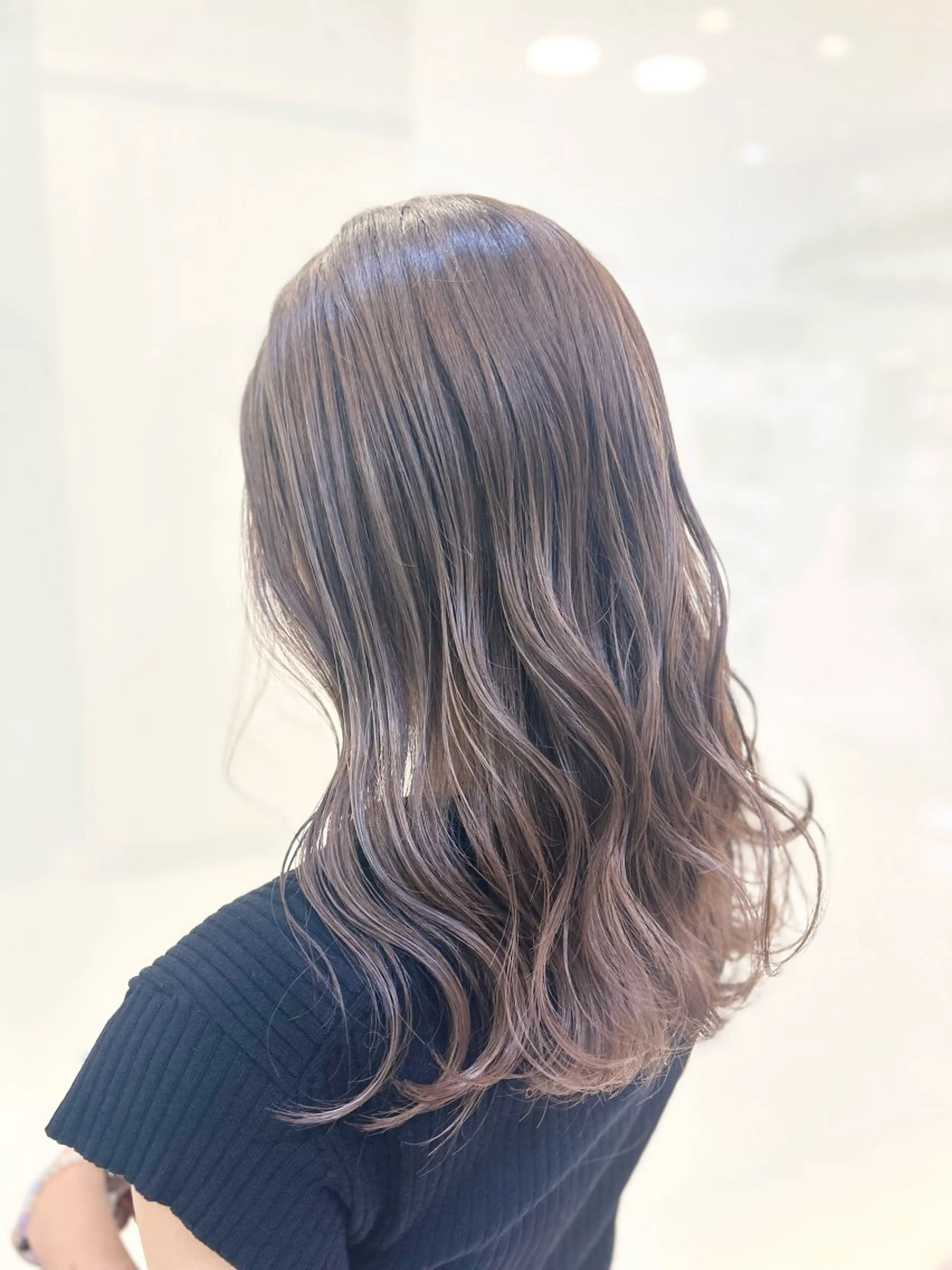 ミディアム カラー 髪質改善/縮毛矯正 ササキナツミのヘアスタイル