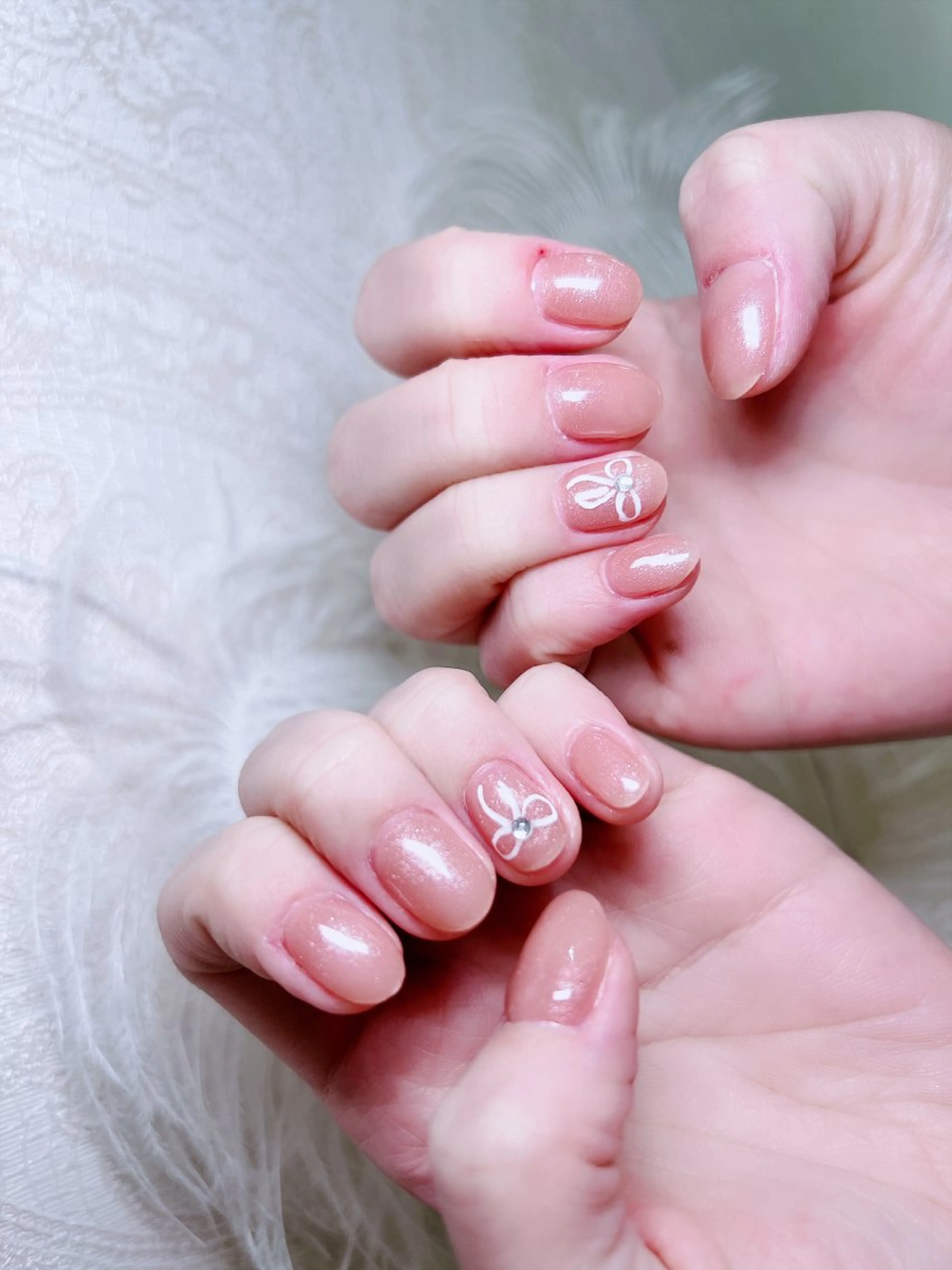 ネイル シンプルネイル ハンドネイル Ubuntu🎀 ネイルサロン✨のネイルデザイン