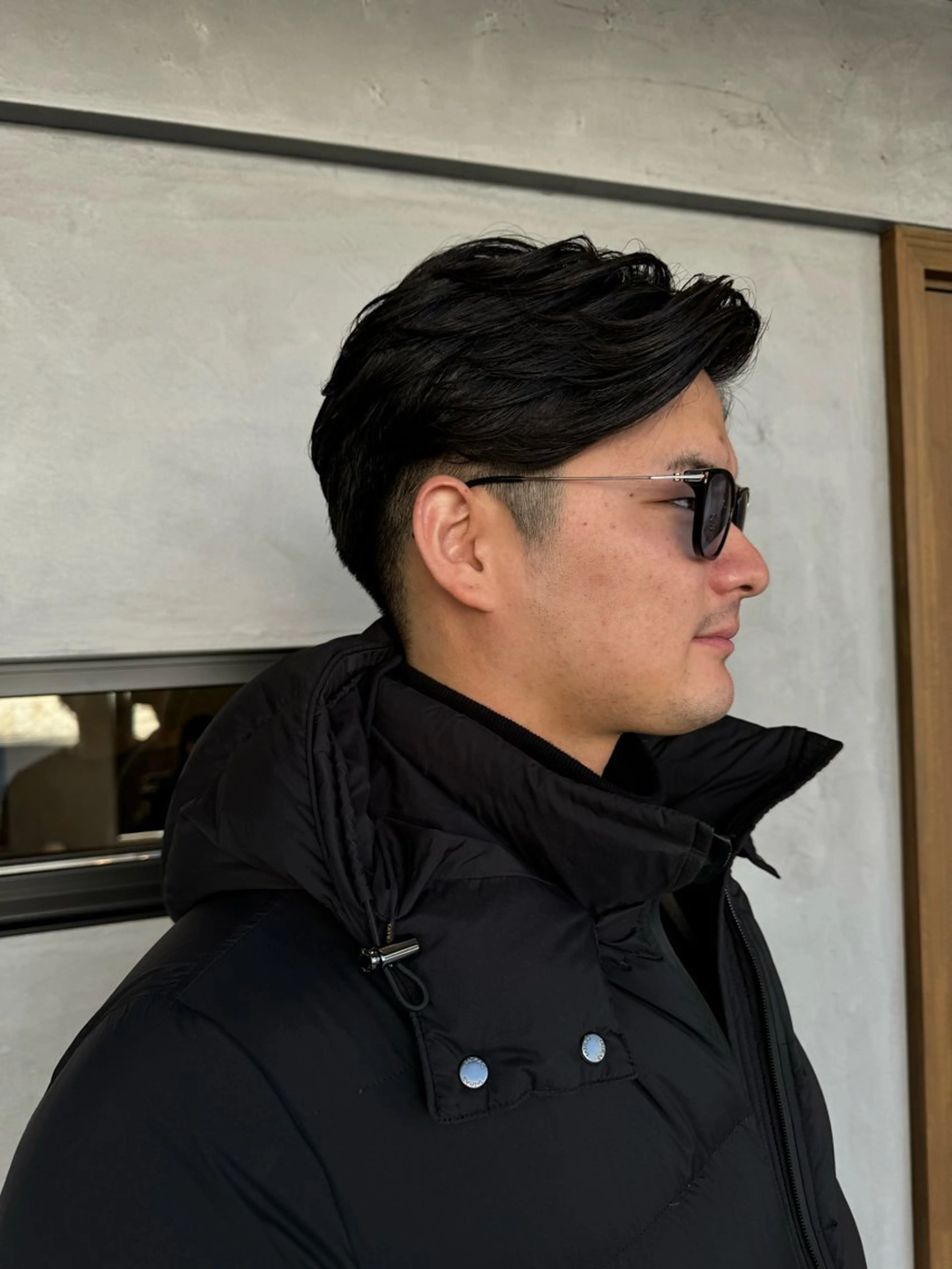 ショート パーマ メンズ センターパート PARU hair salonのヘアスタイル