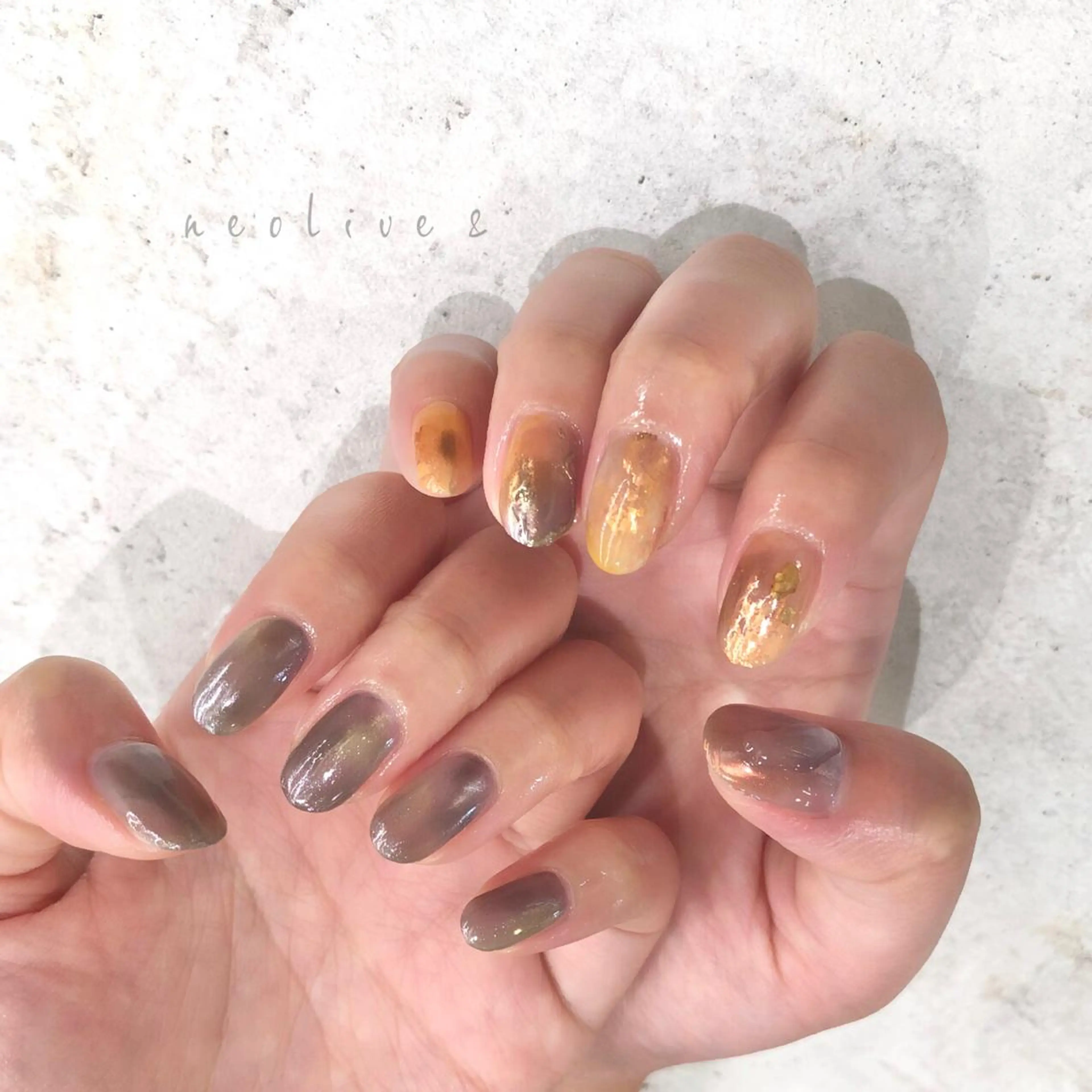 ネイル ハンドネイル Yuriko Omi パラジェル/渋谷のネイルデザイン